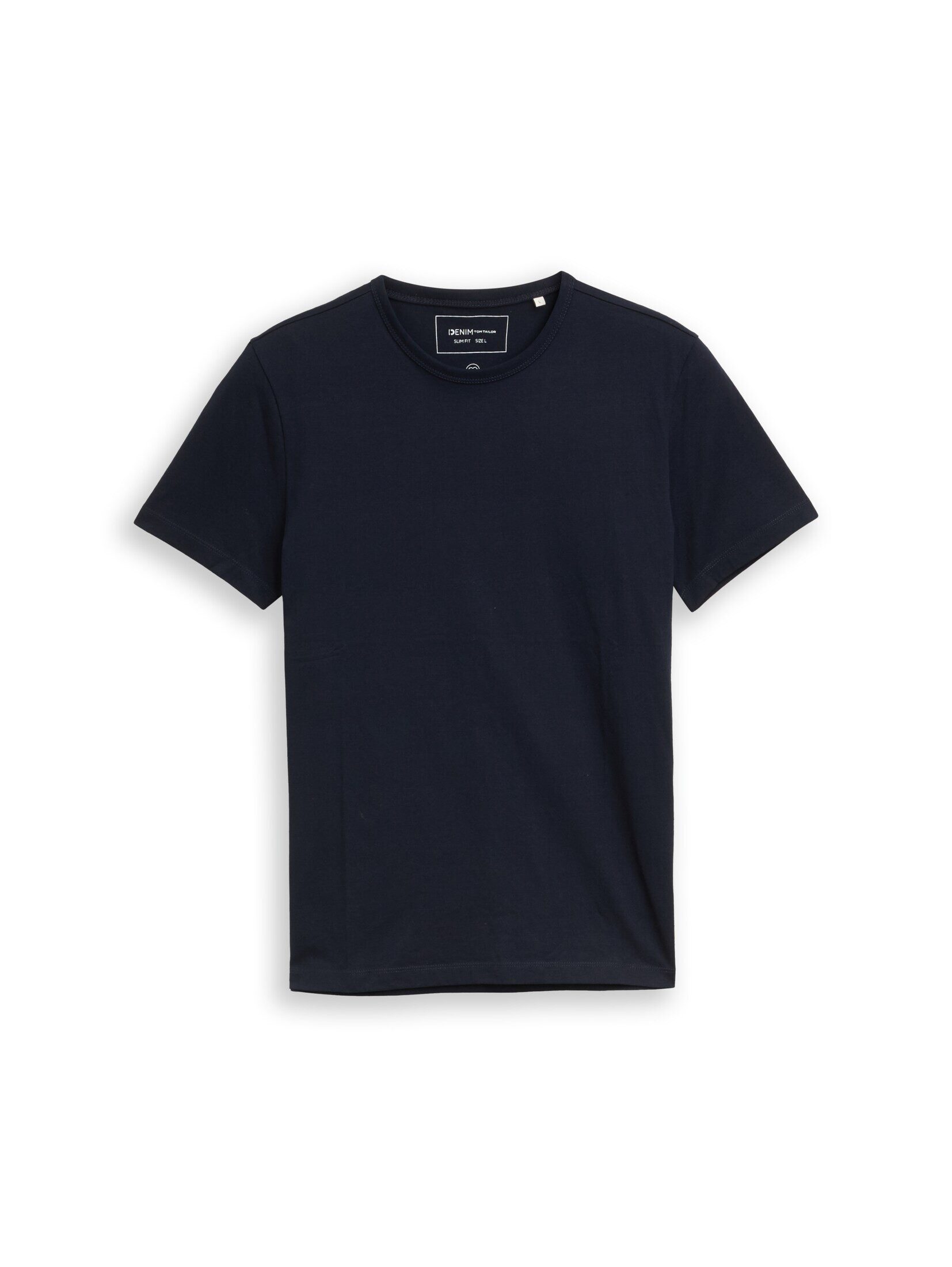TOM TAILOR Denim T-Shirt T-Shirt Slim Fit T-Shirt aus Baumwolle