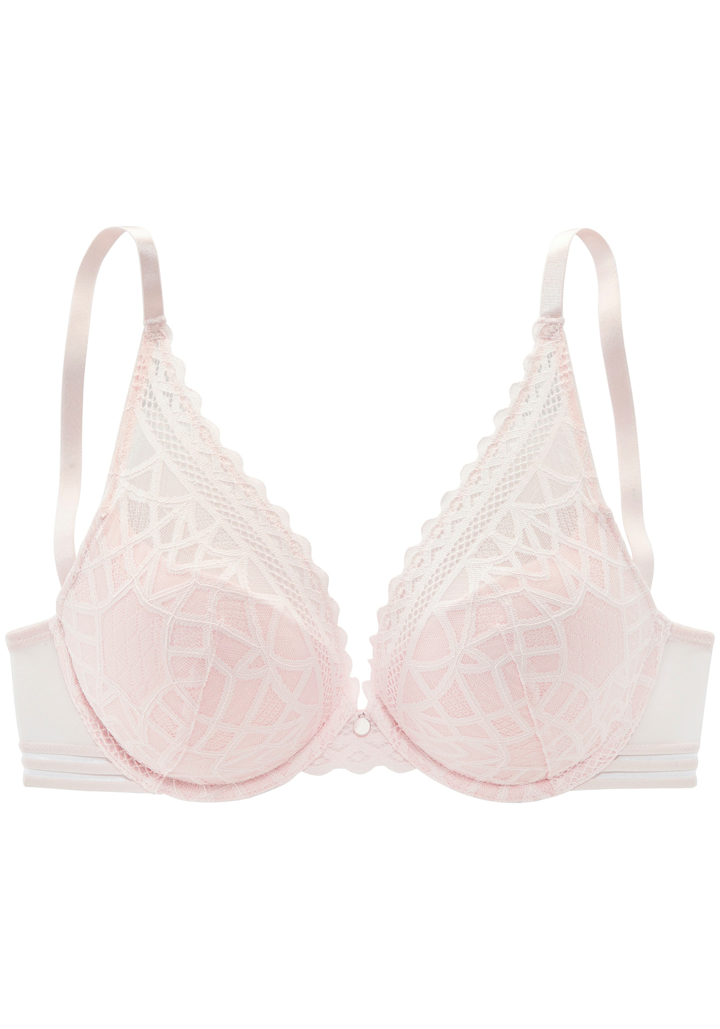 s.Oliver Push-up-BH Milene im edlen High-Apex Look mit graphischer Jacquardspitze, sexy Dessous – Bild 2 von 5