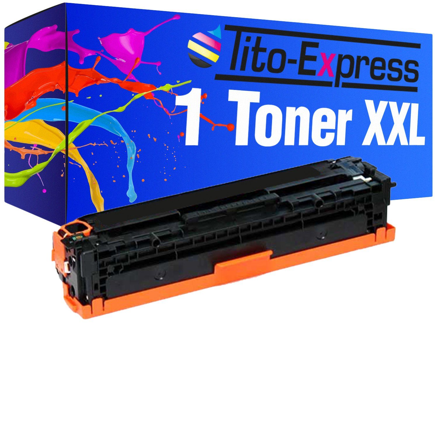 Tito-Express Tonerpatrone ersetzt HP CE320A CP1525NW HP Black, Pro Series CM1415FNW 128A CP1525N (1x CP1500 320 CE HP A für HPCE320A CM1415FN Black), Laserjet