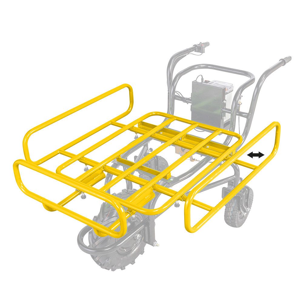 BAMATO Motorschubkarre - Transportaufsatz für elektrische Schubkarre MTR-260, 1-tlg., Aufsatzrahmen, ausziehbar
