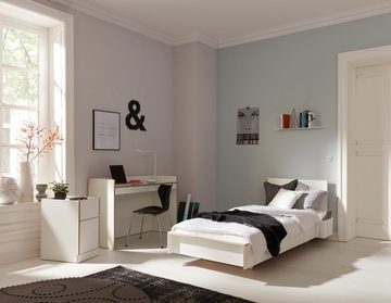 Müller SMALL LIVING Einzelbett FLAI, mit Kopfteil, klassische Höhe 34 cm