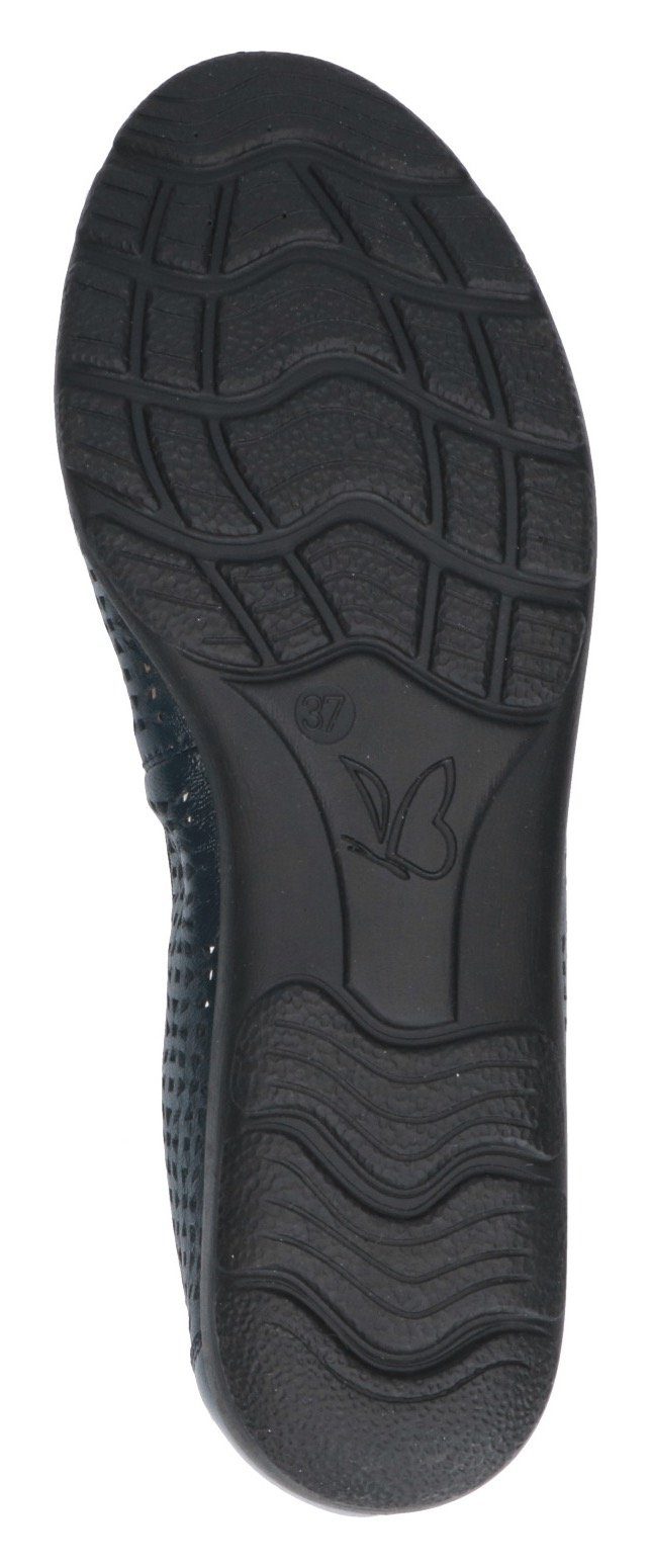 Caprice Ballerina, Slipper, Bequemschuh, Schlupfschuh mit Perforation