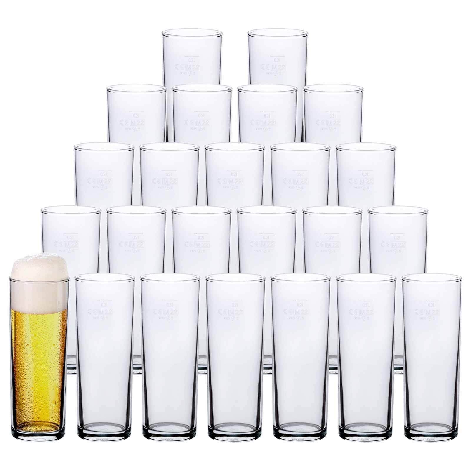 Bierglas Kölschgläser geeicht 0,2 l 24er Set