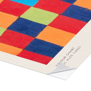 Posterlounge Wandfolie Paul Klee, Colour Chart, Arztpraxis Grafikdesign