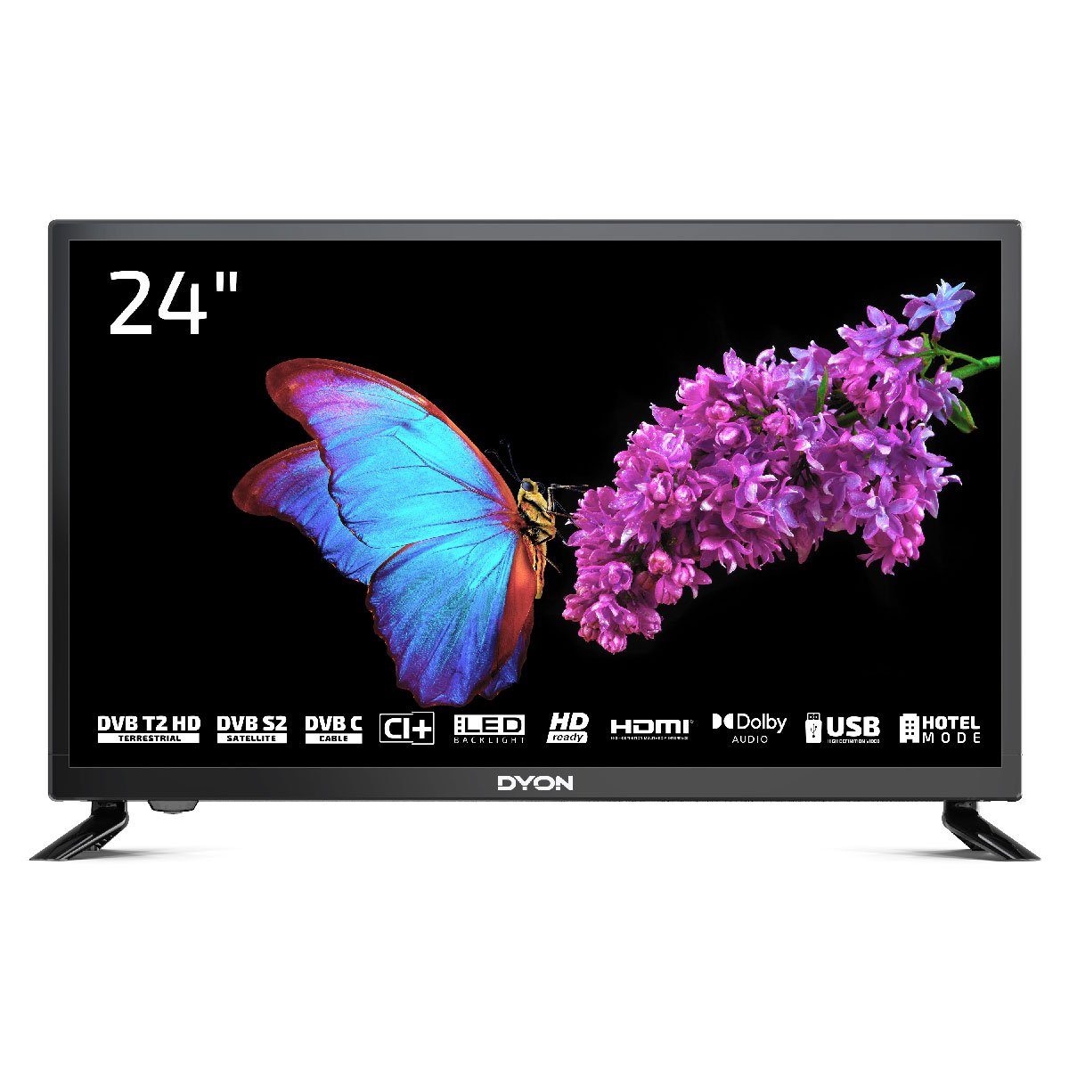 Dyon Enter 24 PRO X2 LED-Fernseher schwa...
