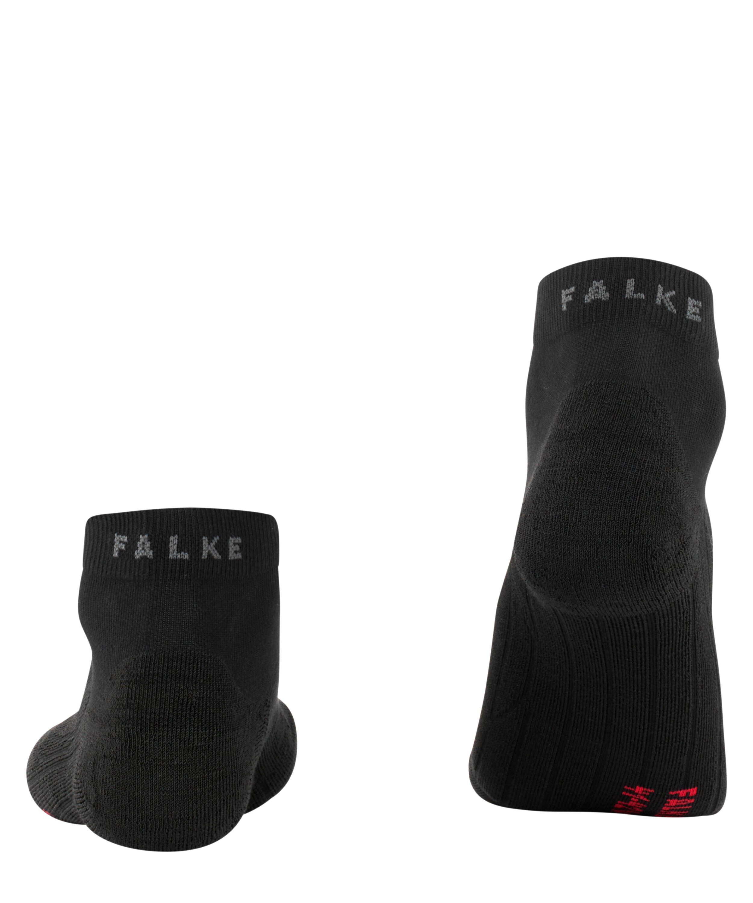 für FALKE Short black Spikeschuhe (1-Paar) GO2 (3000) mit Sportsocken Polsterung mittelstarker