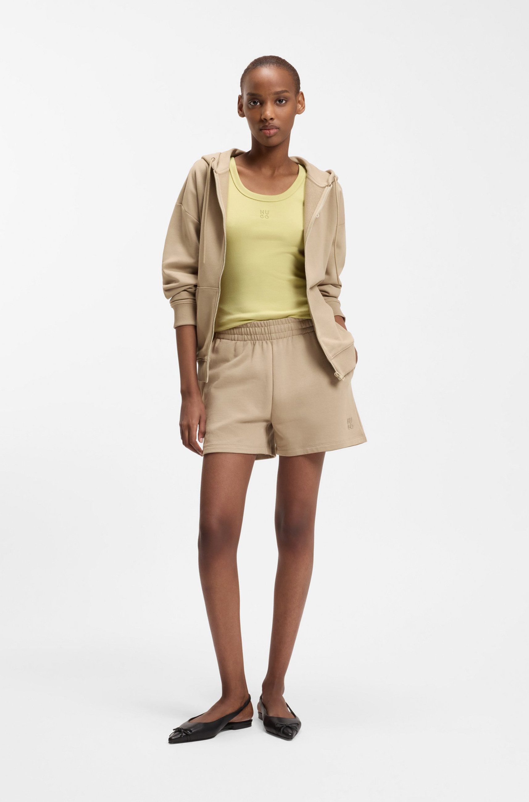 HUGO Shorts Ninosta aus Baumwoll-Terry (1-tlg)
