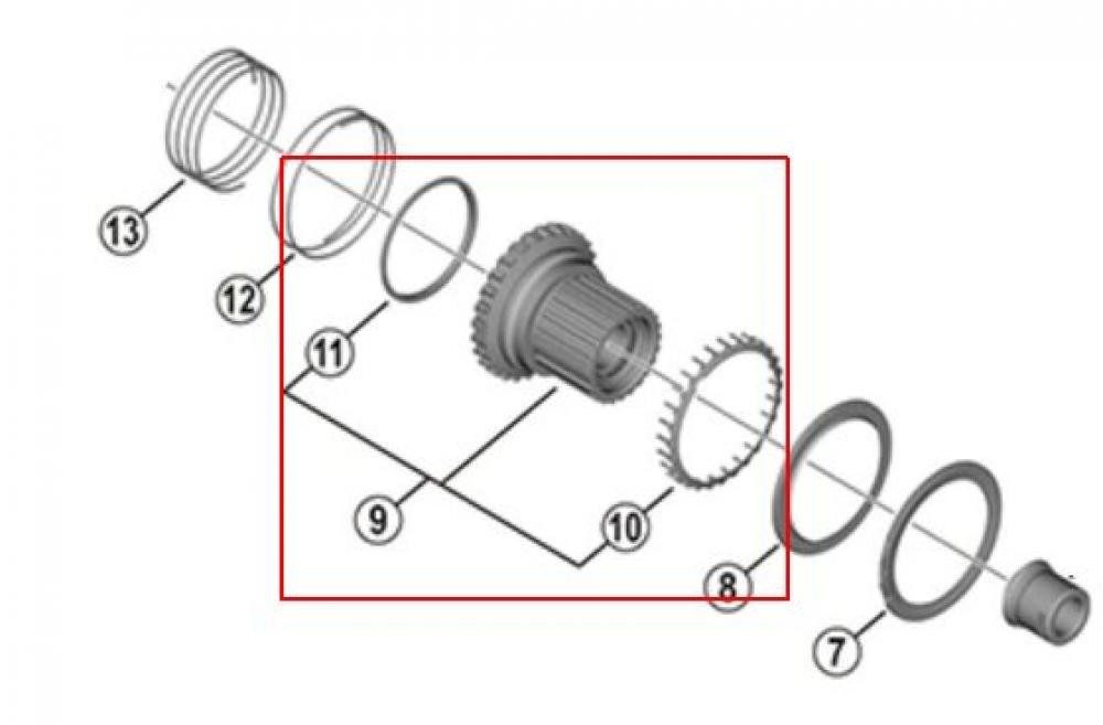 Shimano Laufrad SHIMANO Freilaufkörper MICRO SPLINE XT/SLX - präziser Antrieb für mode