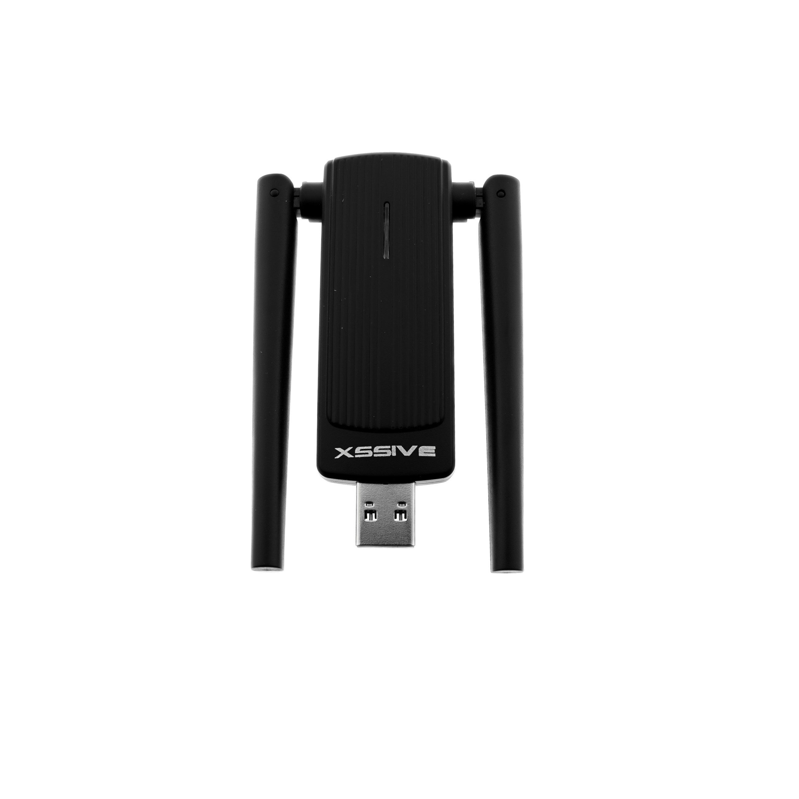 Xssive WLAN-Adapter Dual Band AX1800 Drahtloser Adapter – WiFi 6 Schwarz