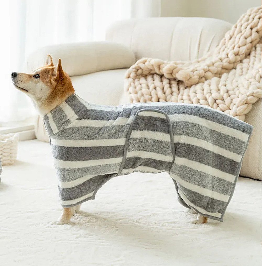 Hundebademantel Hundebademantel Harko Hunde Bademantel waschbar kuschelig saugstark