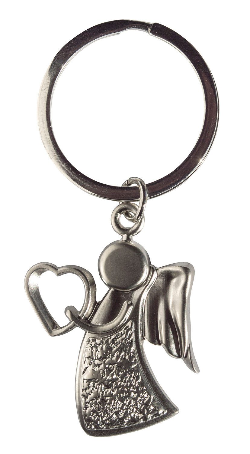 Schlüsselanhänger Schlüsselanhänger "Schutzengel mit Herz" Metall, 3x8cm