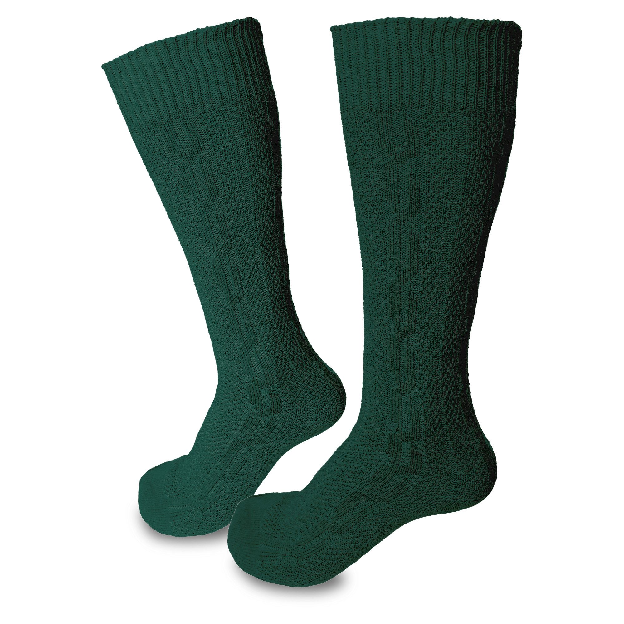 Steigenhöfer Manufaktur Trachtensocken mit Edelweißanstecker und Zopfmuster - Socken für Herren und Damen Bayerische Trachtenstrümpfe aus Baumwolle für dein Oktoberfest Outfit