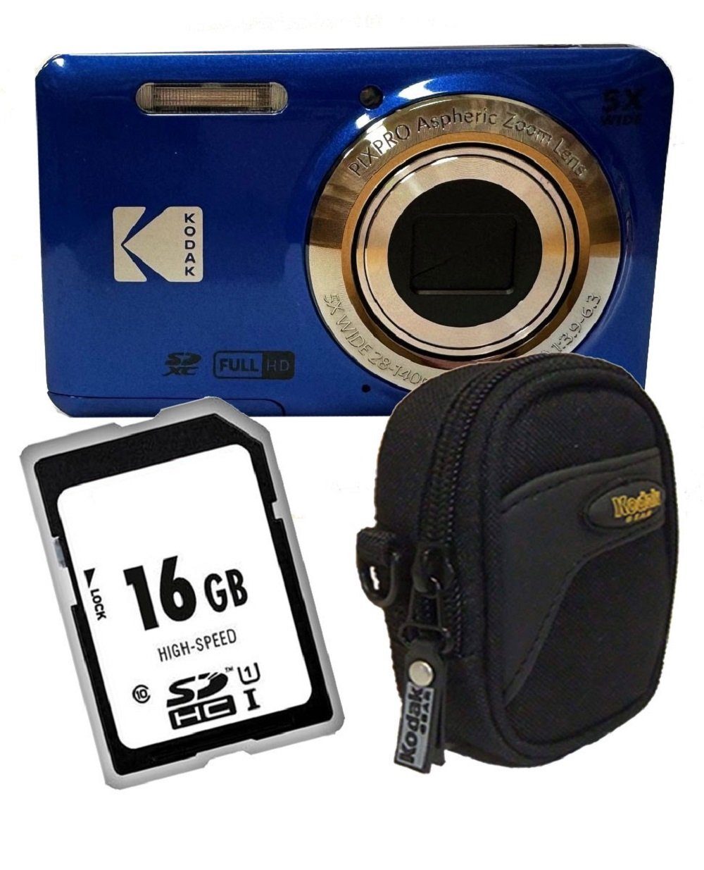 Angebot blau Kodak Kodak Set Digitalkamera Kompaktkamera FZ55