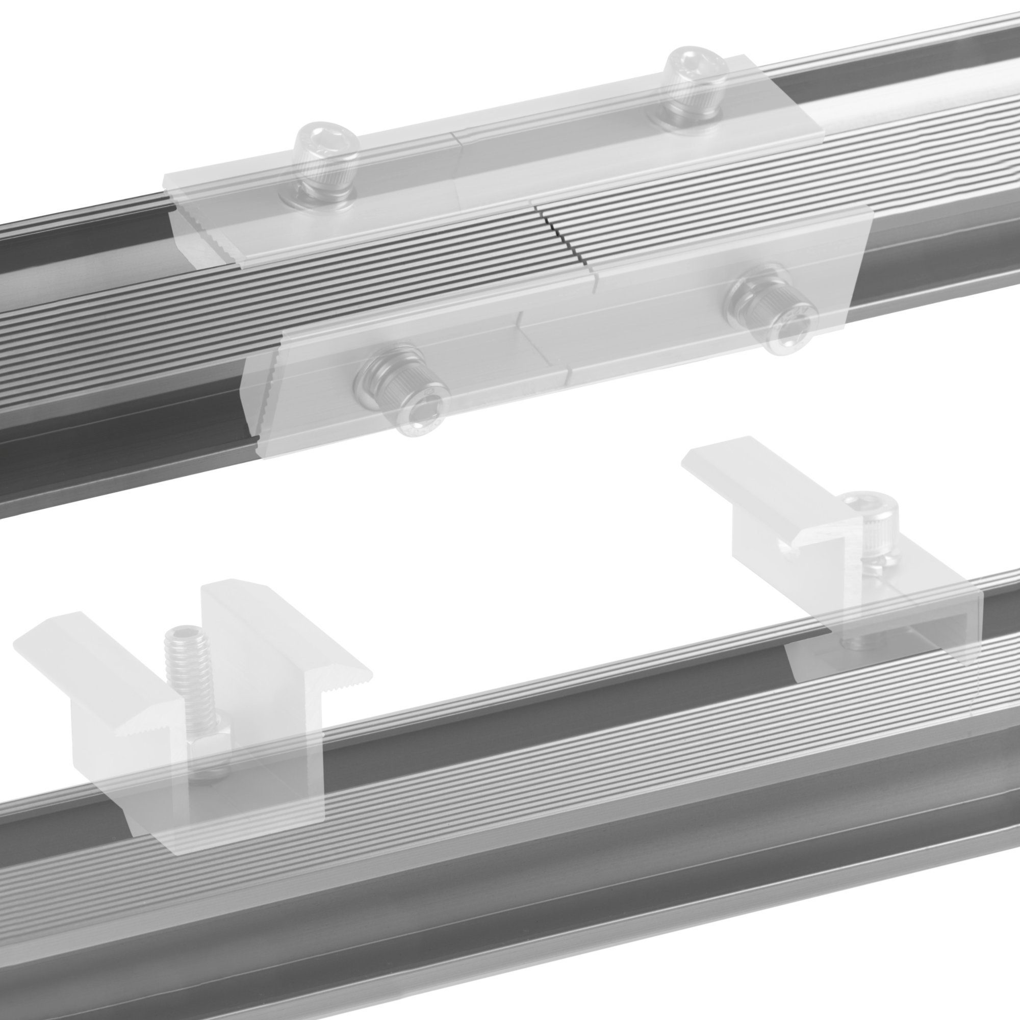 Zelsius Solarmodul-Halterung Zelsius Universal Aluminium Montageschiene 150 cm für ein Solarmodul, (1x Montageschiene)