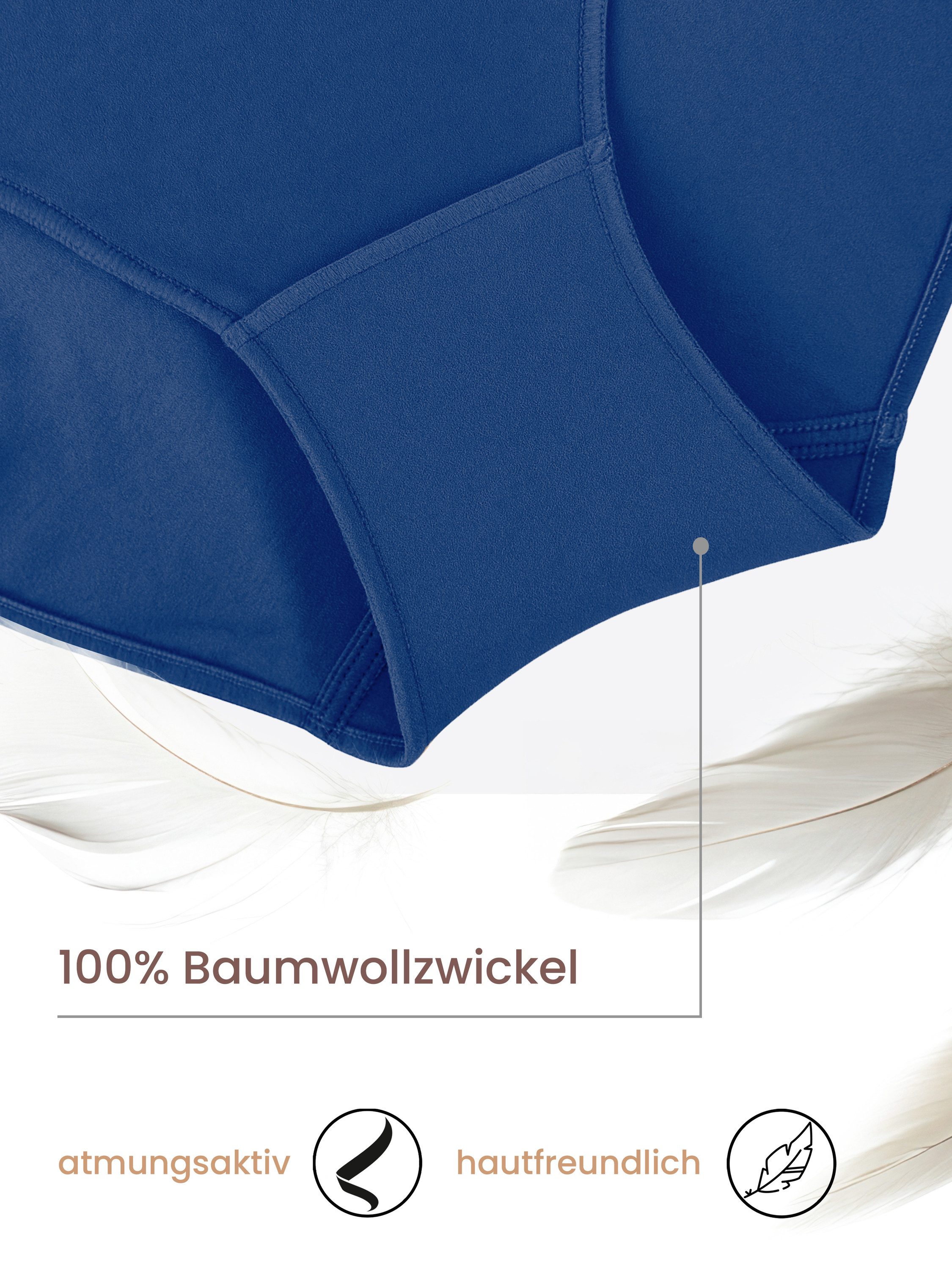 Yenita® Slip Microfaser Bikinislip (3-St) in angenehmer Microfaserqualität