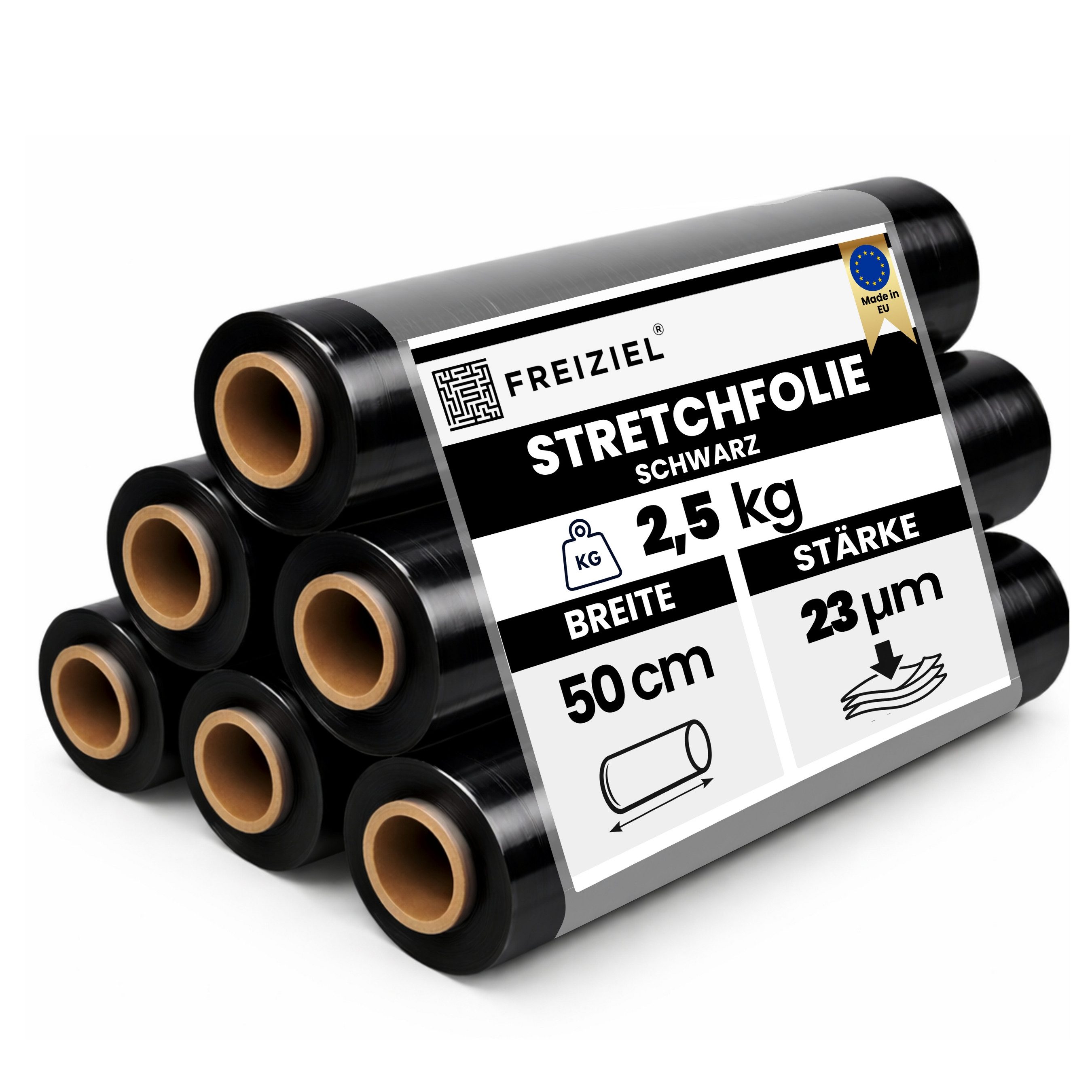 Freiziel Schutzfolie 6 x Stretchfolie 50cm 2,5kg 23my
