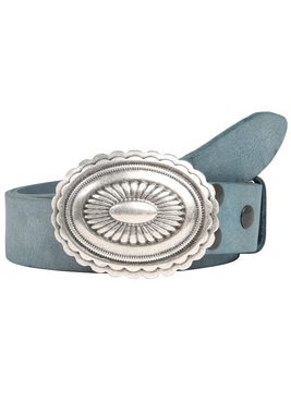 RETTUNGSRING by showroom 019° Ledergürtel mit austauschbarer Schließe »Mandala Silber«