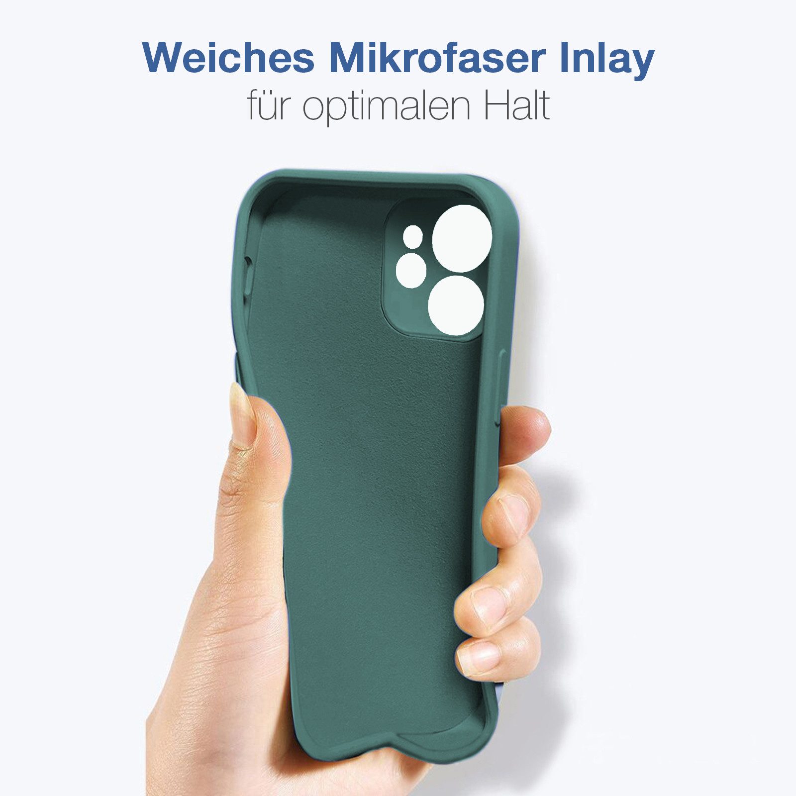 Tec-Expert Handyhülle SoftGrip Cover Hülle für Apple iPhone 11, Handy Case Bumper integrierter Kameraschutz flexibel