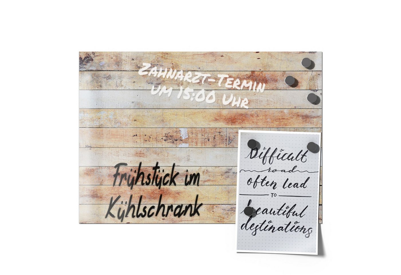 Thumbnail - DEQORI Magnetfolie 'Verwitterte Geschichte', beschreibbar universal Magnetmatte magnetisch Folie Planer Kalender