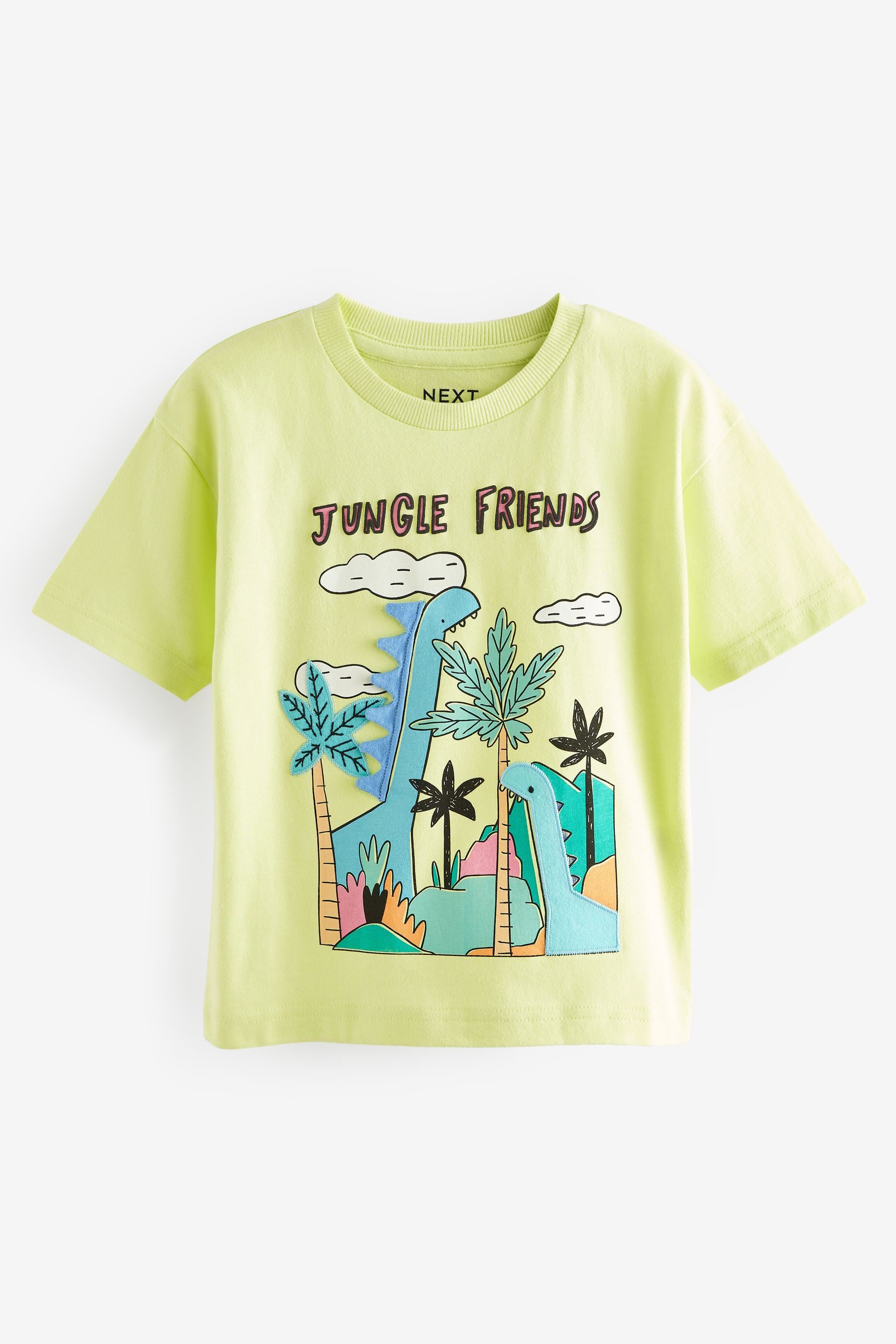 T-Shirt T-Shirt mit Figuren-Applikation