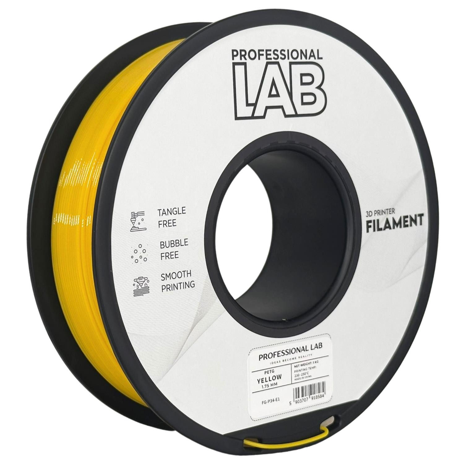 Prof. Lab Filament PETG Filament 1.75mm 1KG Lebensmittelecht Filament
