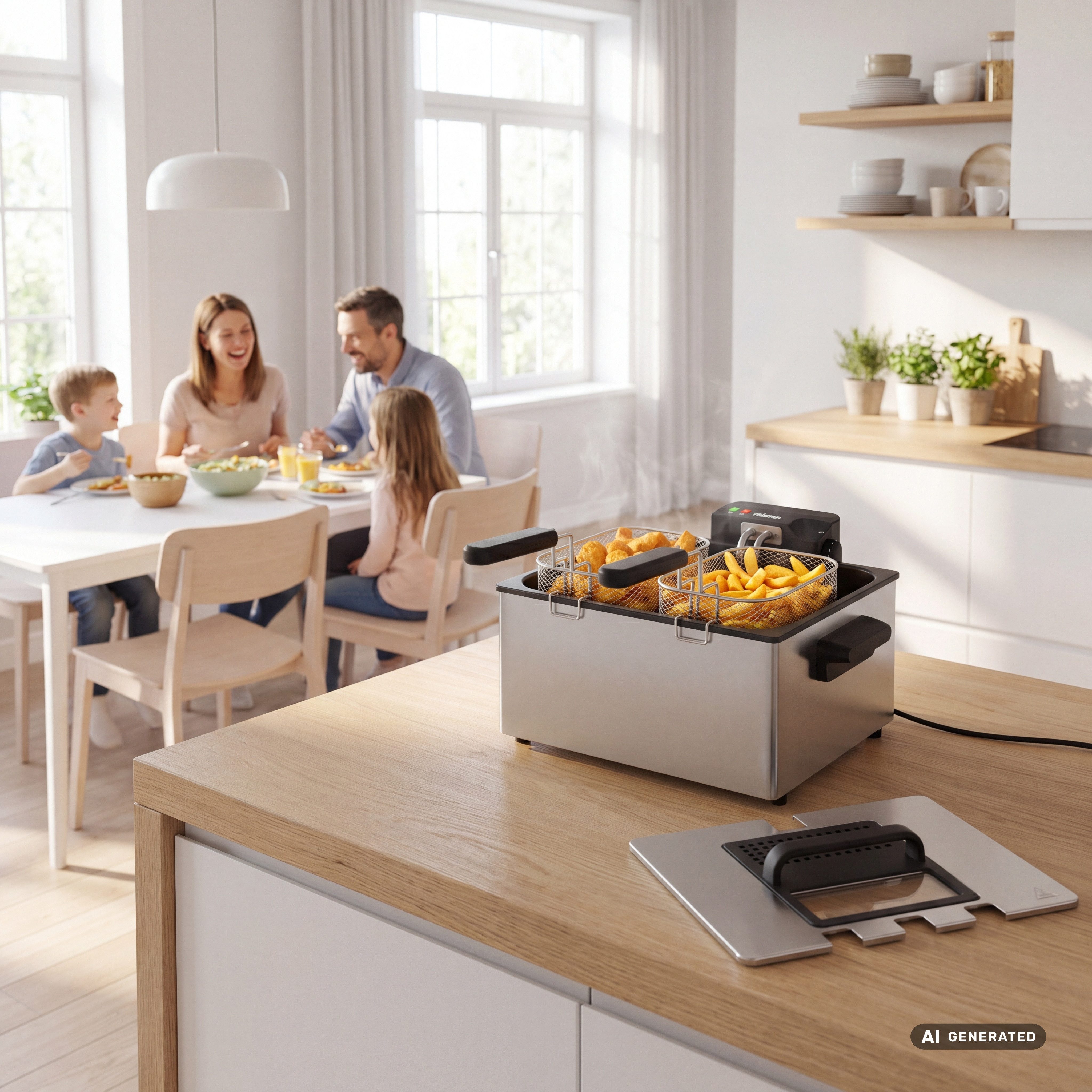 Tristar Fritteuse FR-9330, 3000 W, 5 L - Edelstahlgehäuse