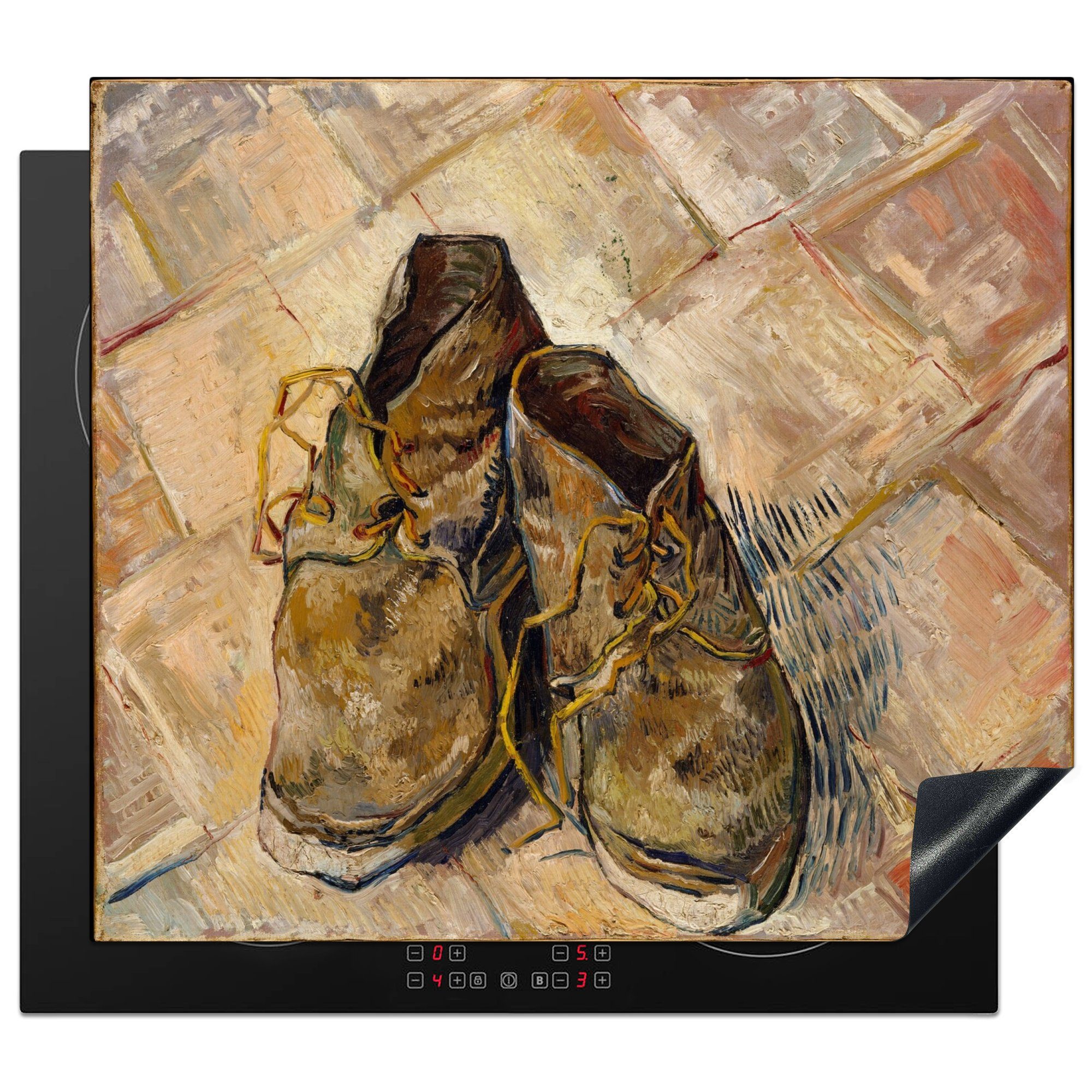 cm, Schuhe Herdblende-/Abdeckplatte Arbeitsfläche Gogh, (1 - tlg), nutzbar, Ceranfeldabdeckung MuchoWow Vincent Vinyl, 60x52 Mobile van