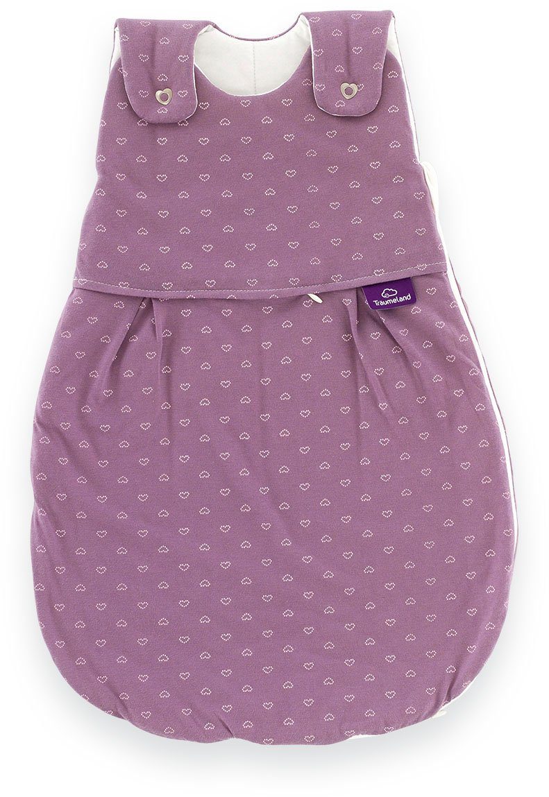 Babyschlafsack Außenschlafsack LIEBMICH Heartsome, in den Größen 50/56-80/86 cm