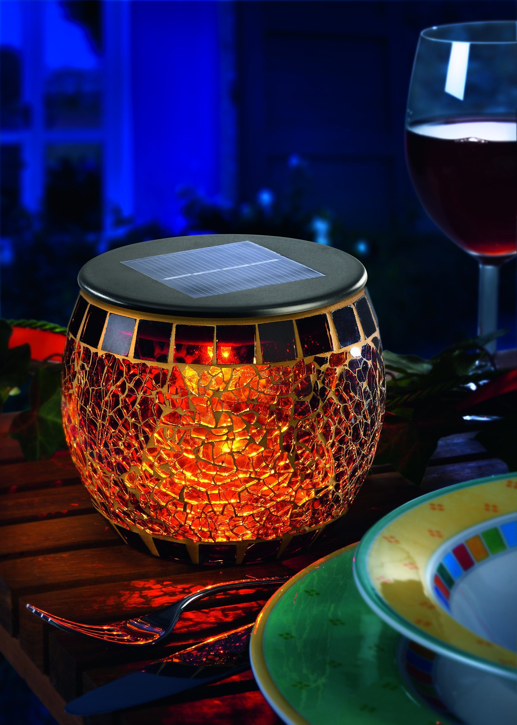 technik@all LED Gartenleuchte technik@all Solar Tischleuchte günstig online kaufen