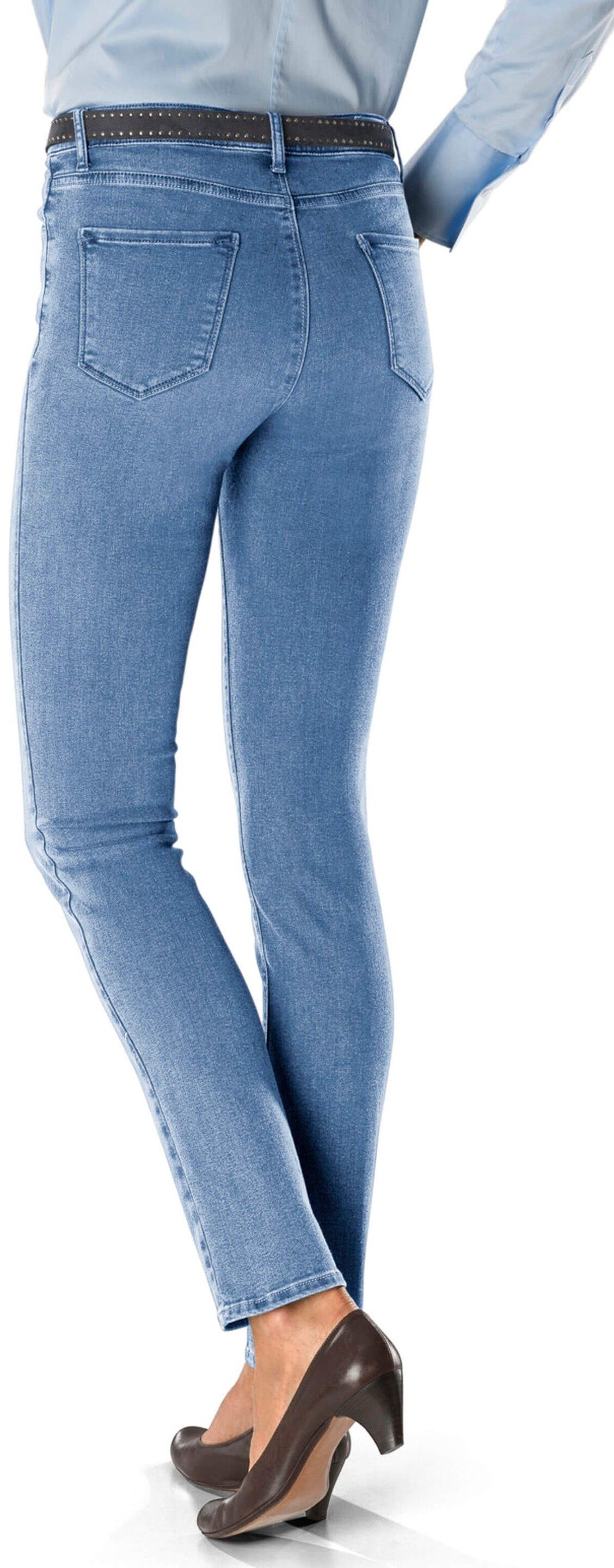 Brax Regular-fit-Jeans BRAX Jeans Mary hellblau Slim Fit 5-Pocket-Form