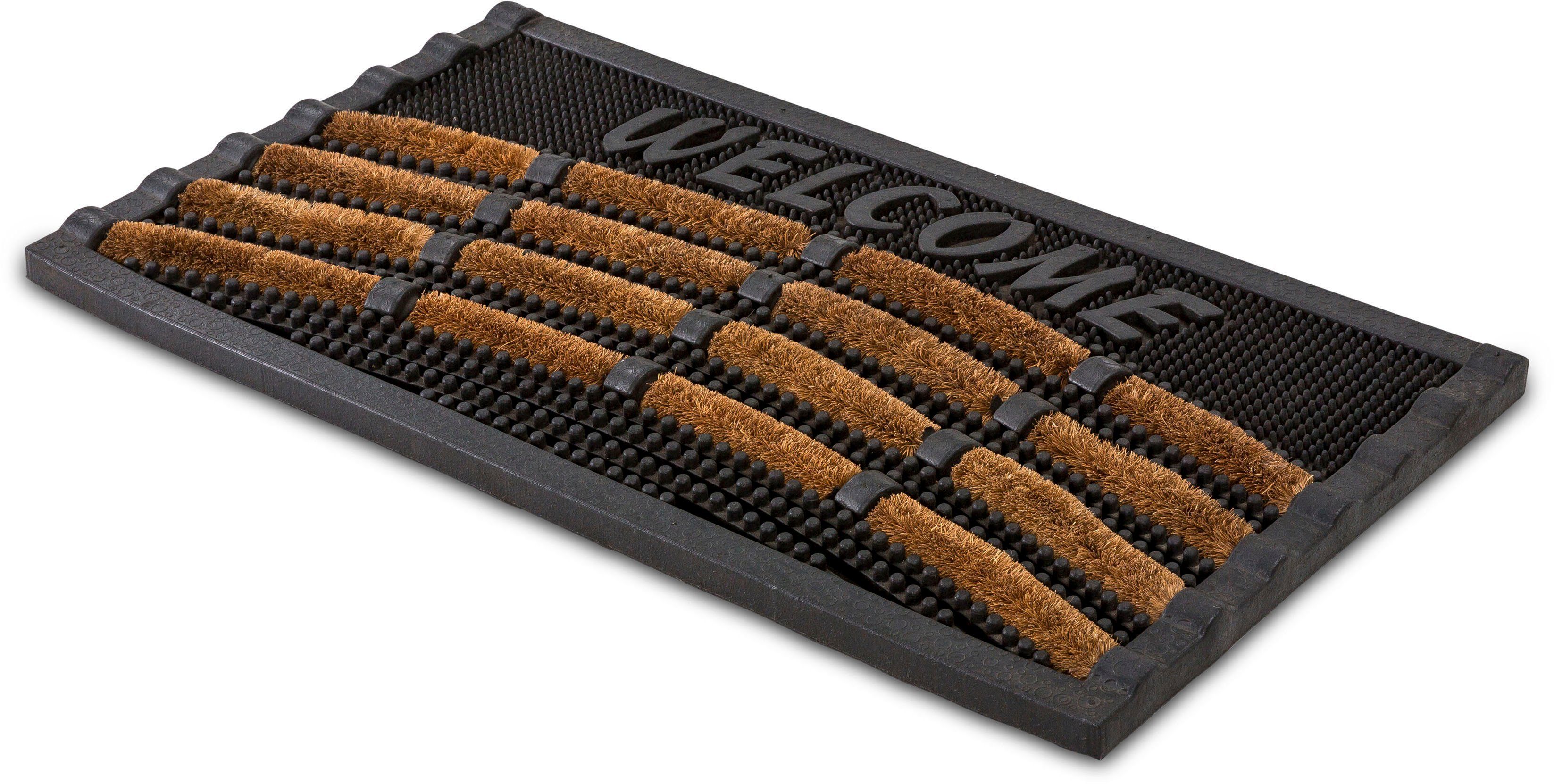 ASTRA Fußmatte Rimini, rechteckig, Höhe: 30 mm, Schmutzfangmatte, In- und Outdoor geeignet, 40x60 cm