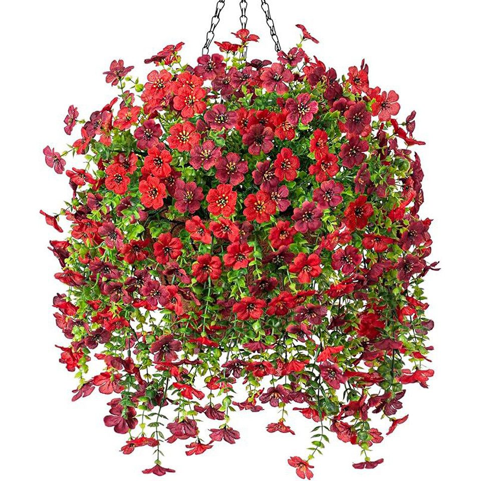 Kunstblumenstrauß Outdoor-Dekor Kunstblumen, Künstliche Veilchensträuße