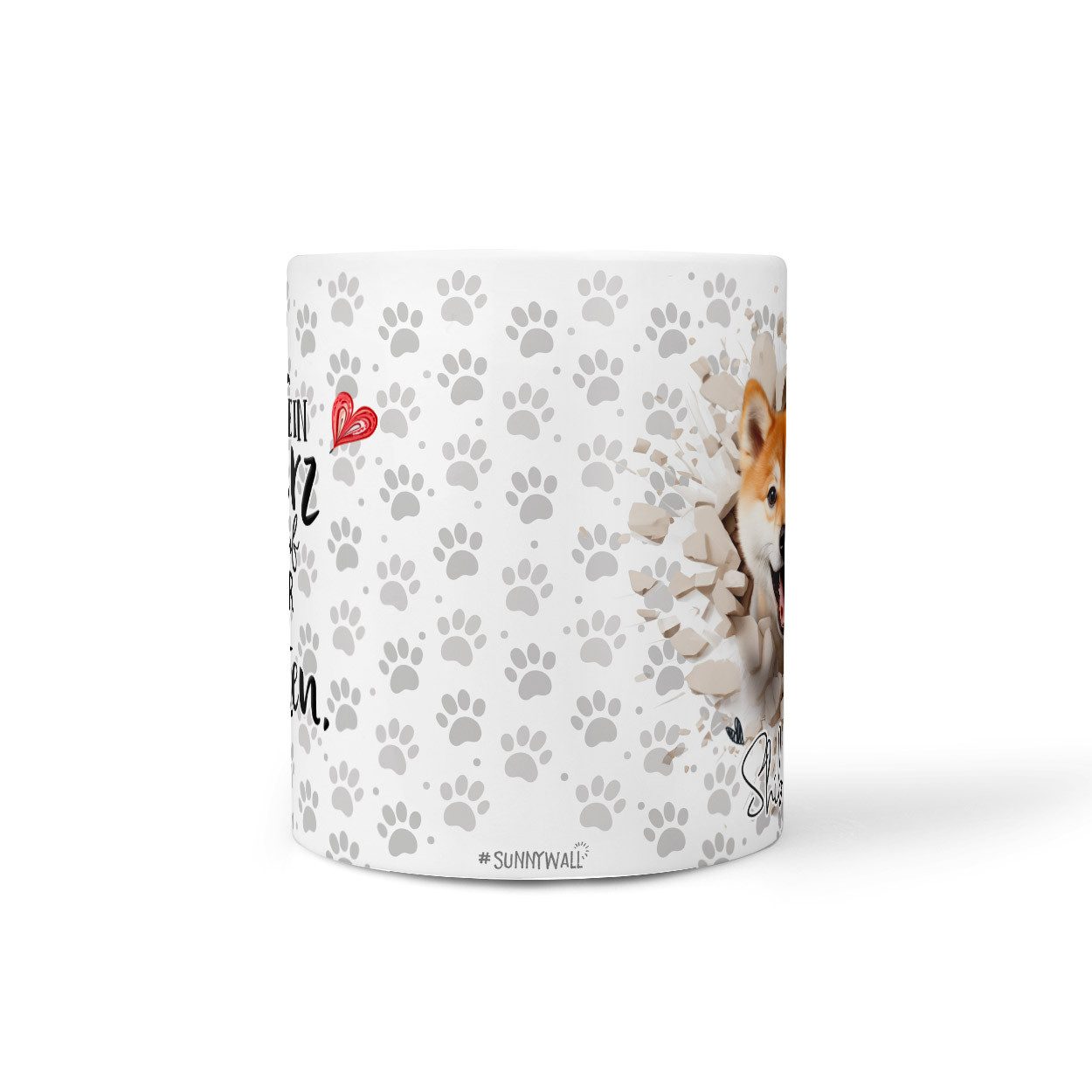 Sunnywall Tasse Shiba Inu - Hund Hunderasse - Geschenk für Hundeliebhaber, Keramik, inkl. Geschenkkarte