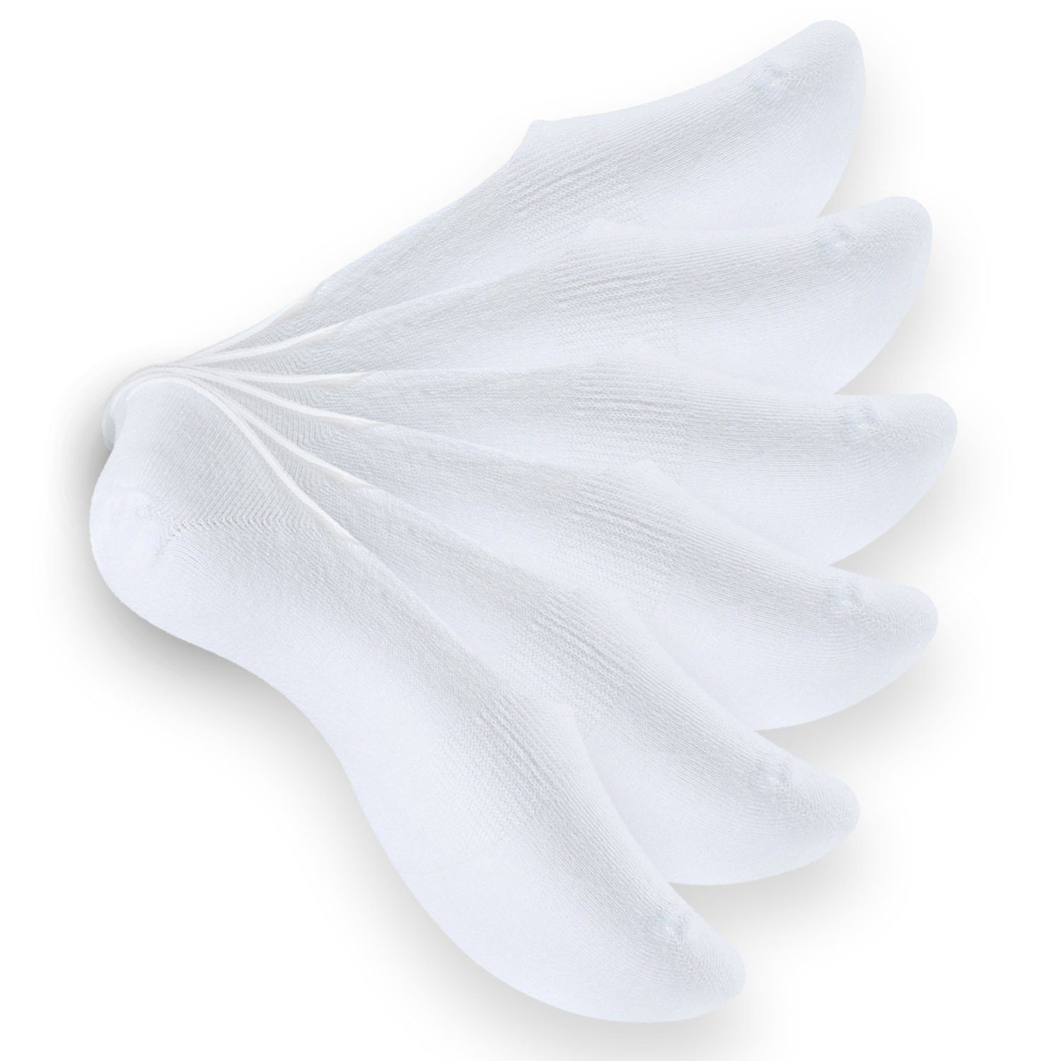 & Damen mit unsichtbare Silikonp Unisex Reslad Füßlinge weiß (6xPaar) Unsichtbare Reslad (6-Paar) Füßlinge Herren Sneaker rutschfeste Socken