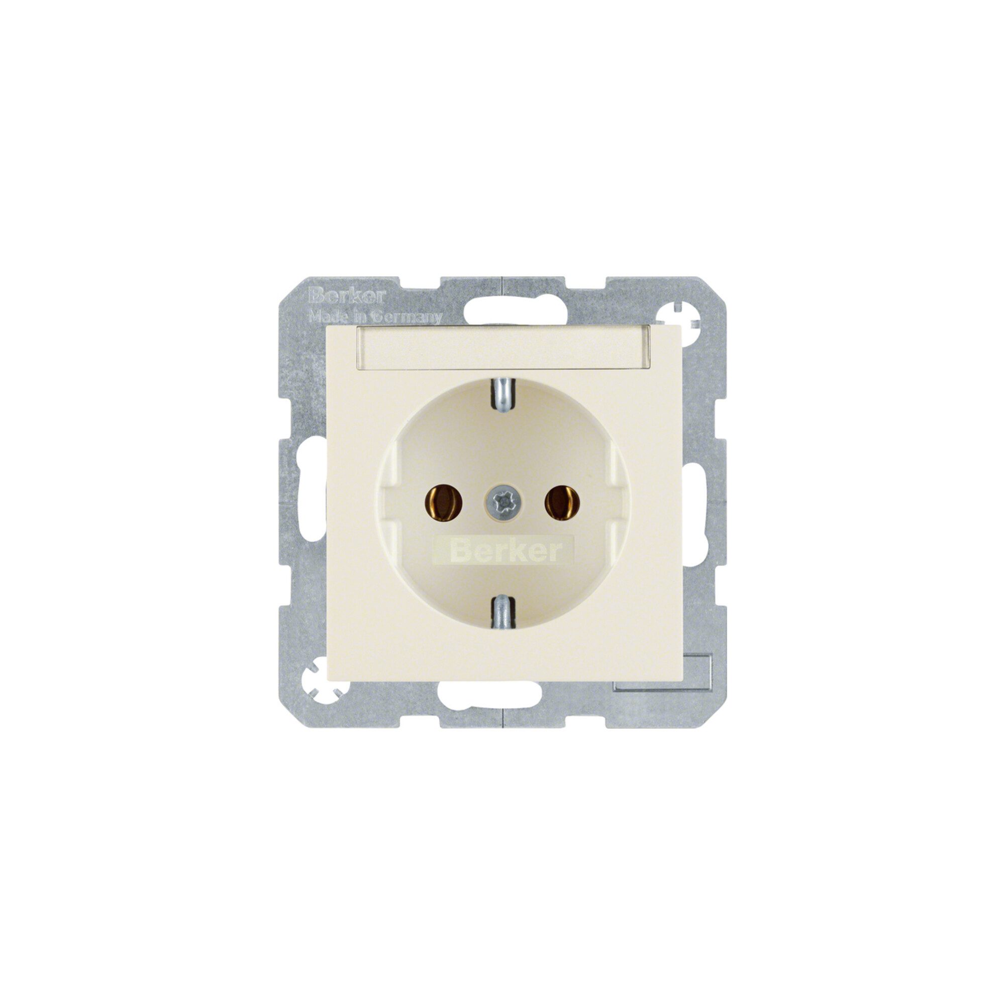 Berker Steckdose Berker SCHUKO-Steckdose ws/gl m.Beschriftungsfeld 47508982