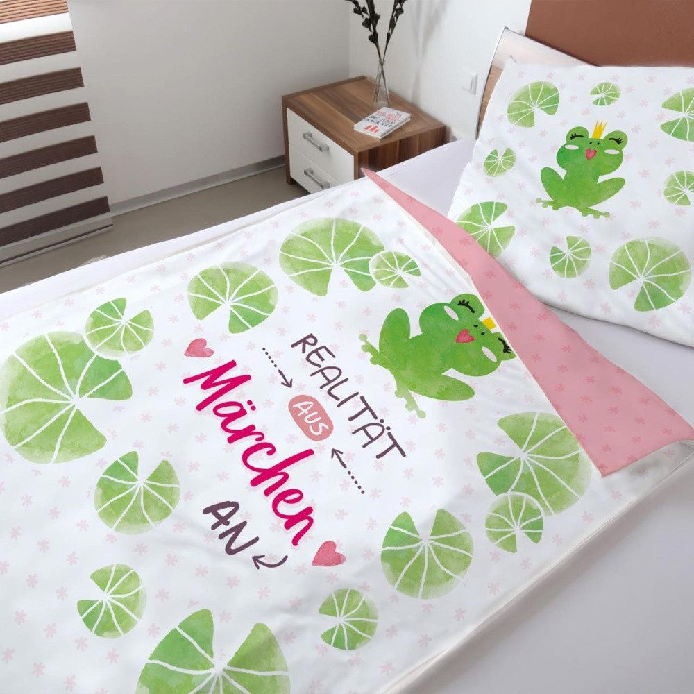 Sheepworld Bettwäsche Bettwäsche »Realität aus - Märchen an«