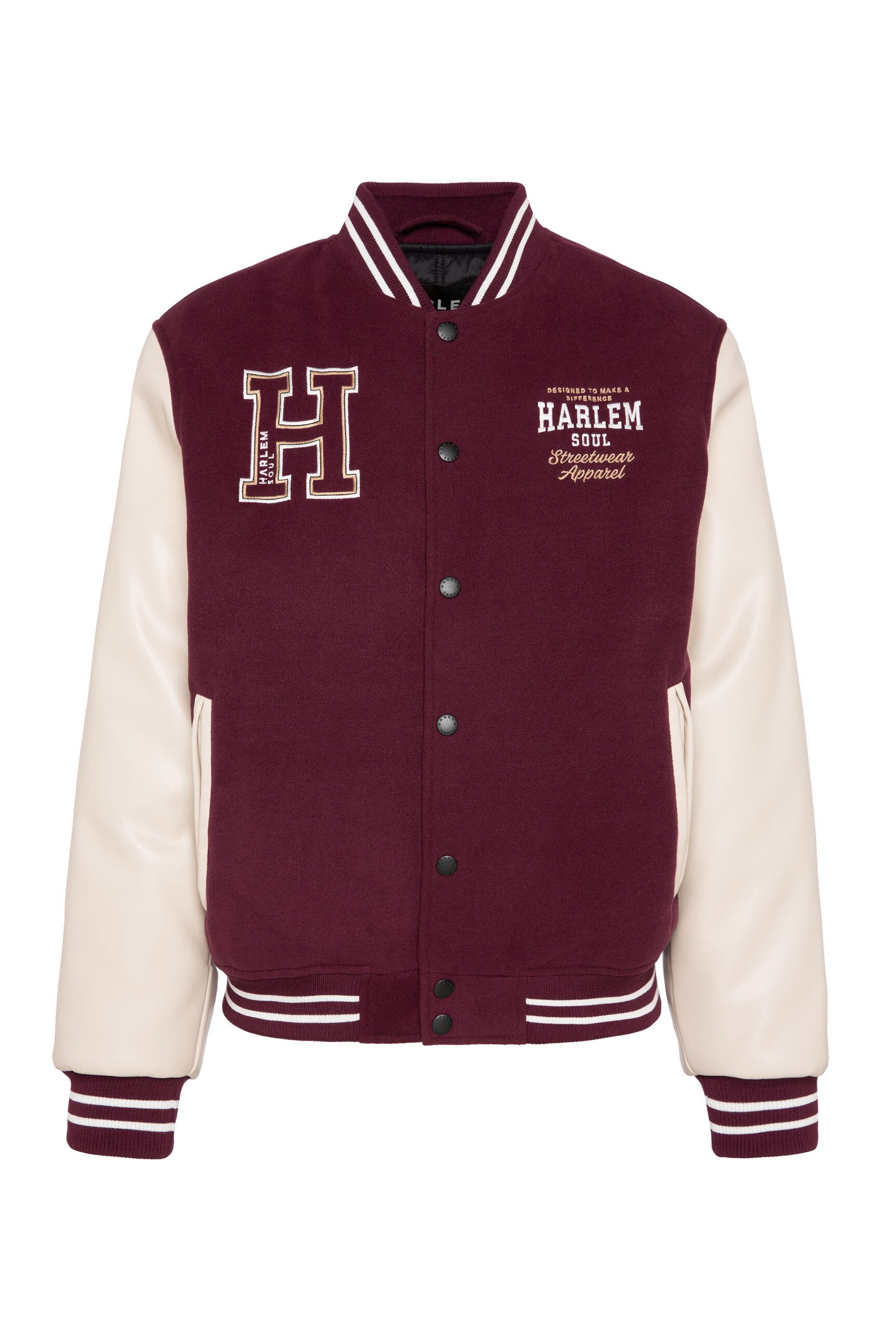 Harlem Soul Collegejacke mit Stickerei