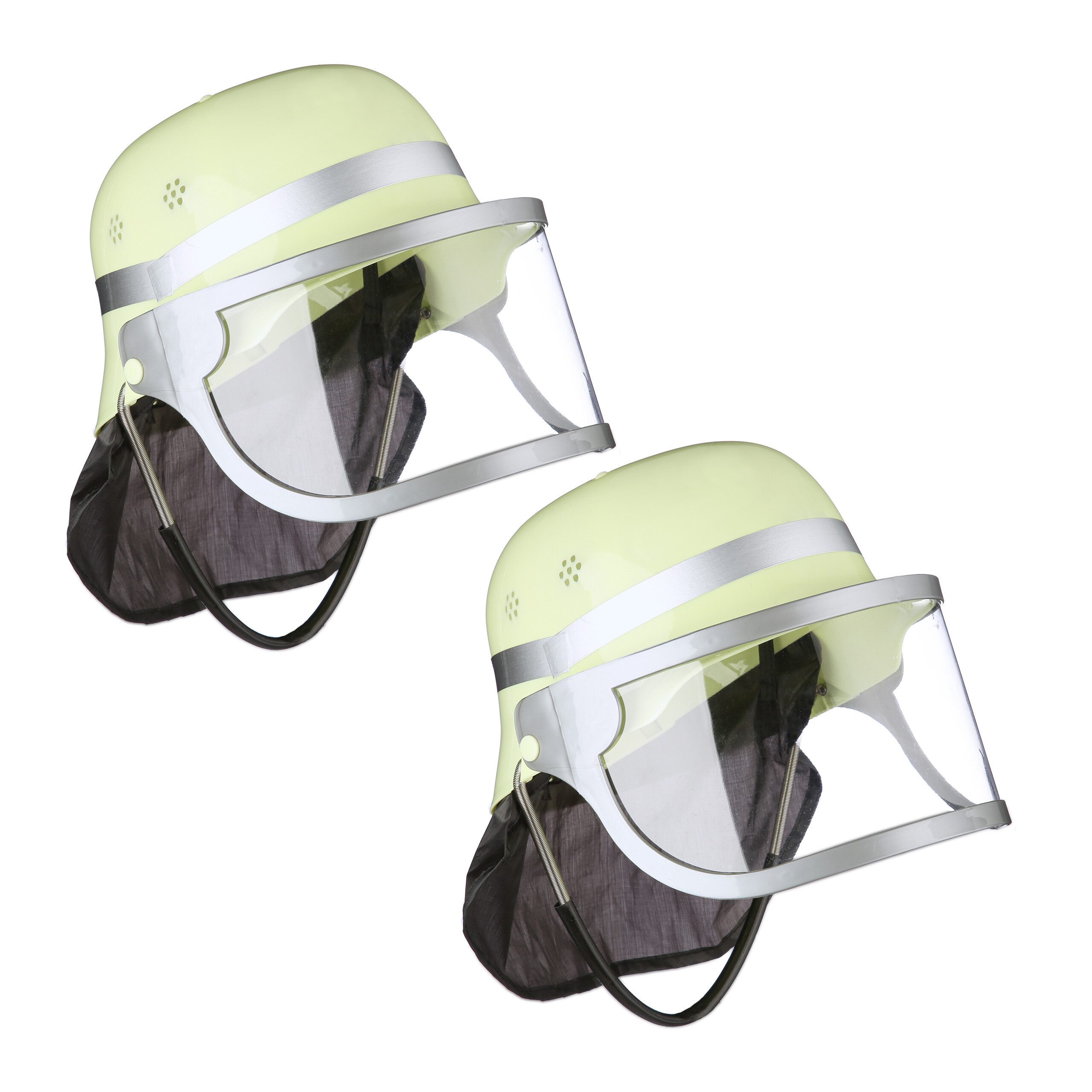 Feuerwehrhelm 2x Feuerwehrhelm für Kinder