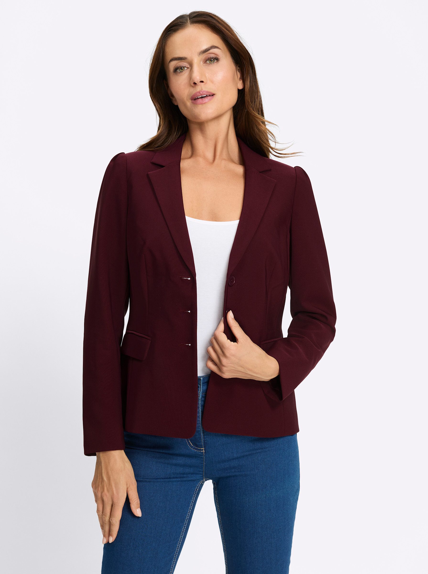 Blusenblazer Blazer Langarm