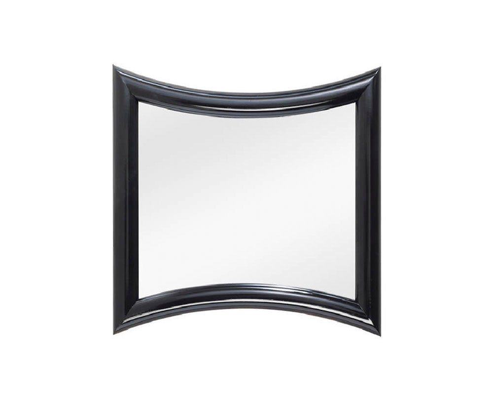 ASR 63cm x Wandspiegel 3cm schwarzer Maribor (glänzender Rahmendesign x Modell 63cm außen: Größe Lack),