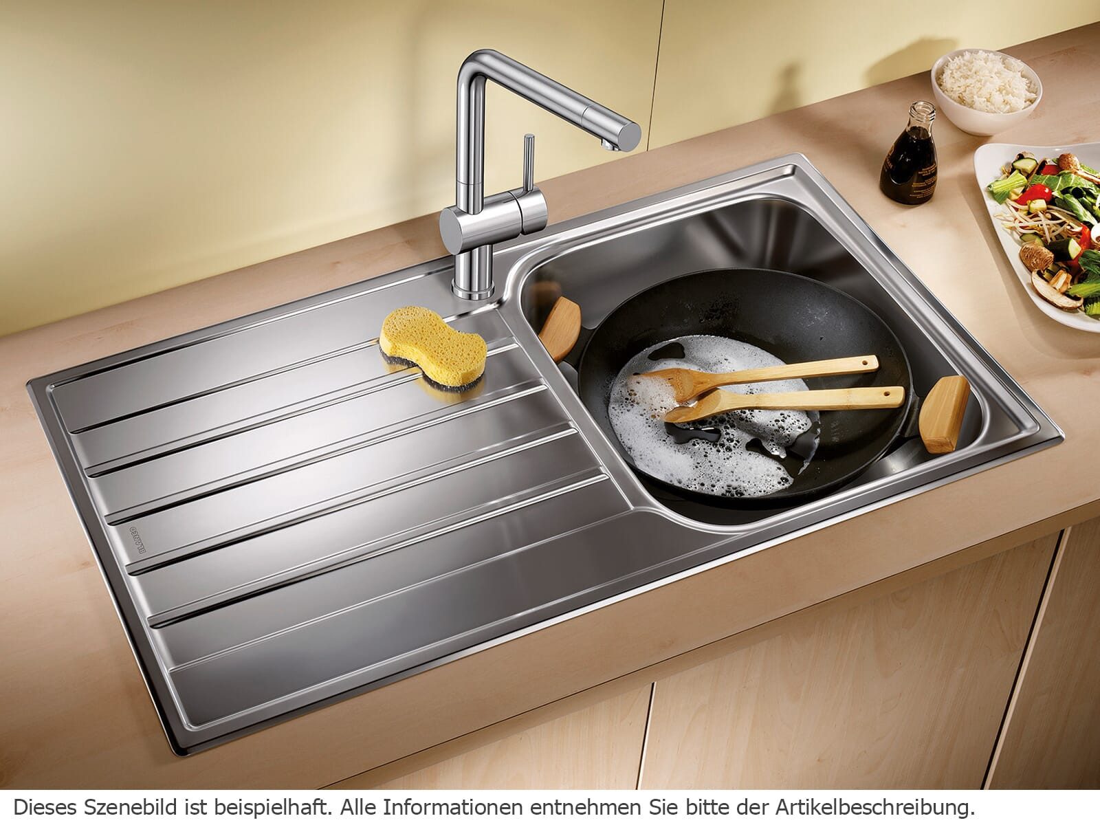 Blanco Edelstahlspüle, rechteckig, 100/50 cm, (1 St)