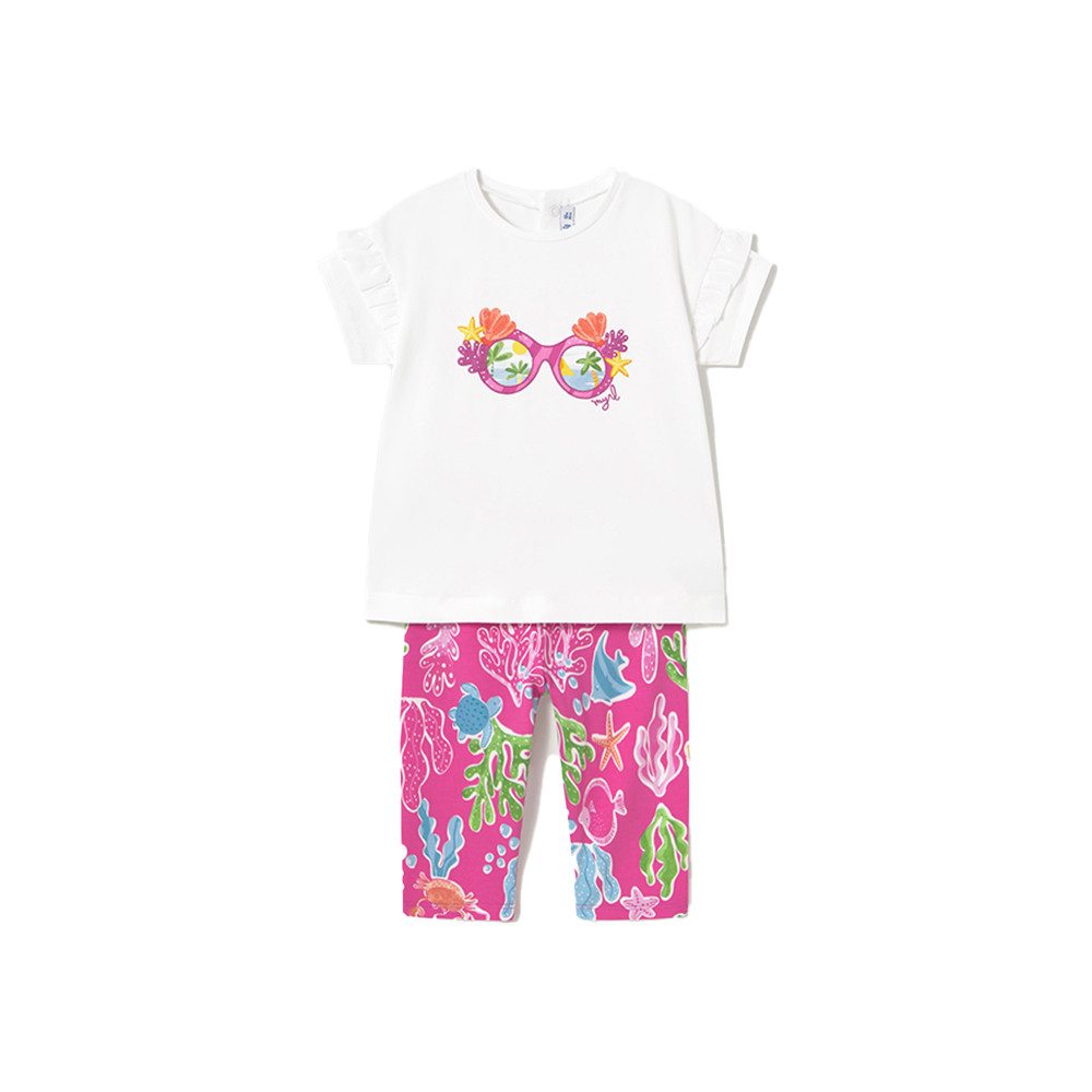 Mayoral T-Shirt & Sweatbermudas mit Printmotiv