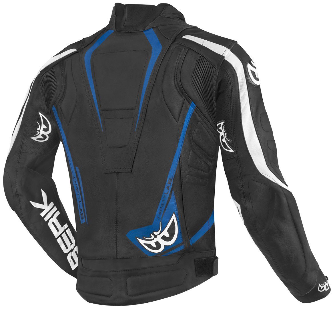 Zacura Lederjacke Berik EVO Black/Blue/White Motorradjacke Motorrad