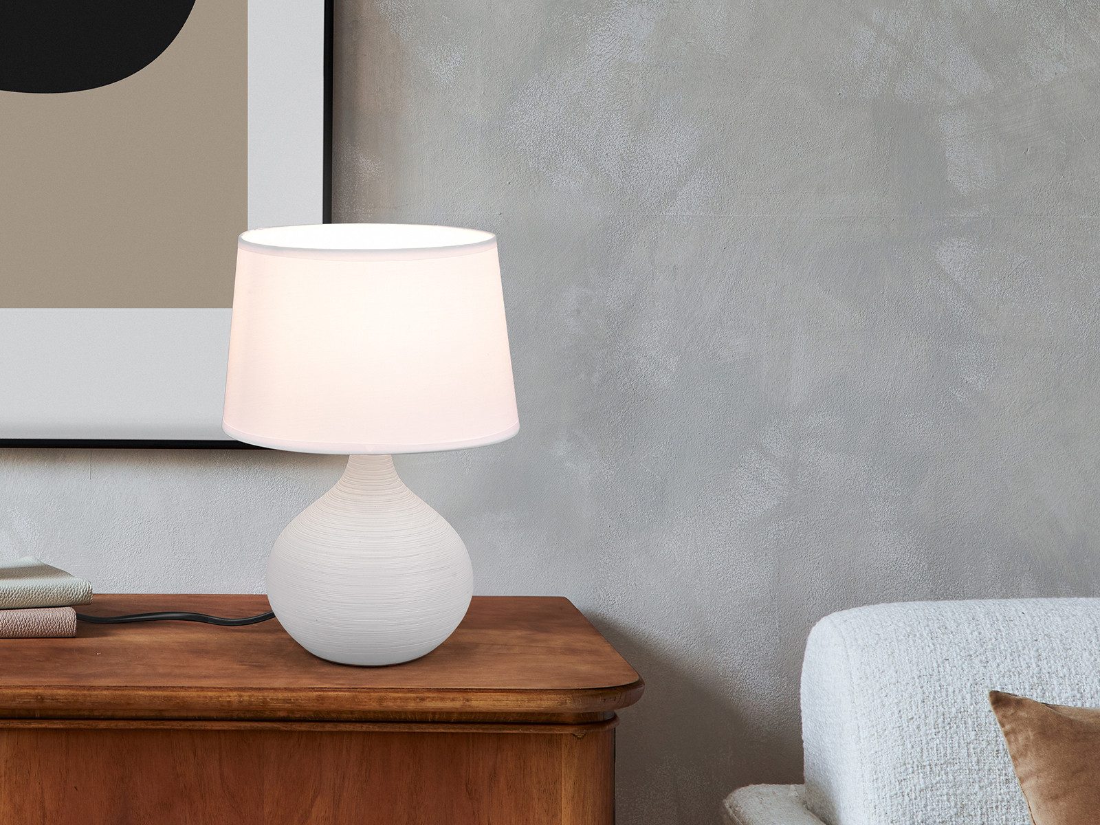 Reality Leuchten LED Nachttischlampe, Dimmfunktion, LED wechselbar, Warmwei günstig online kaufen