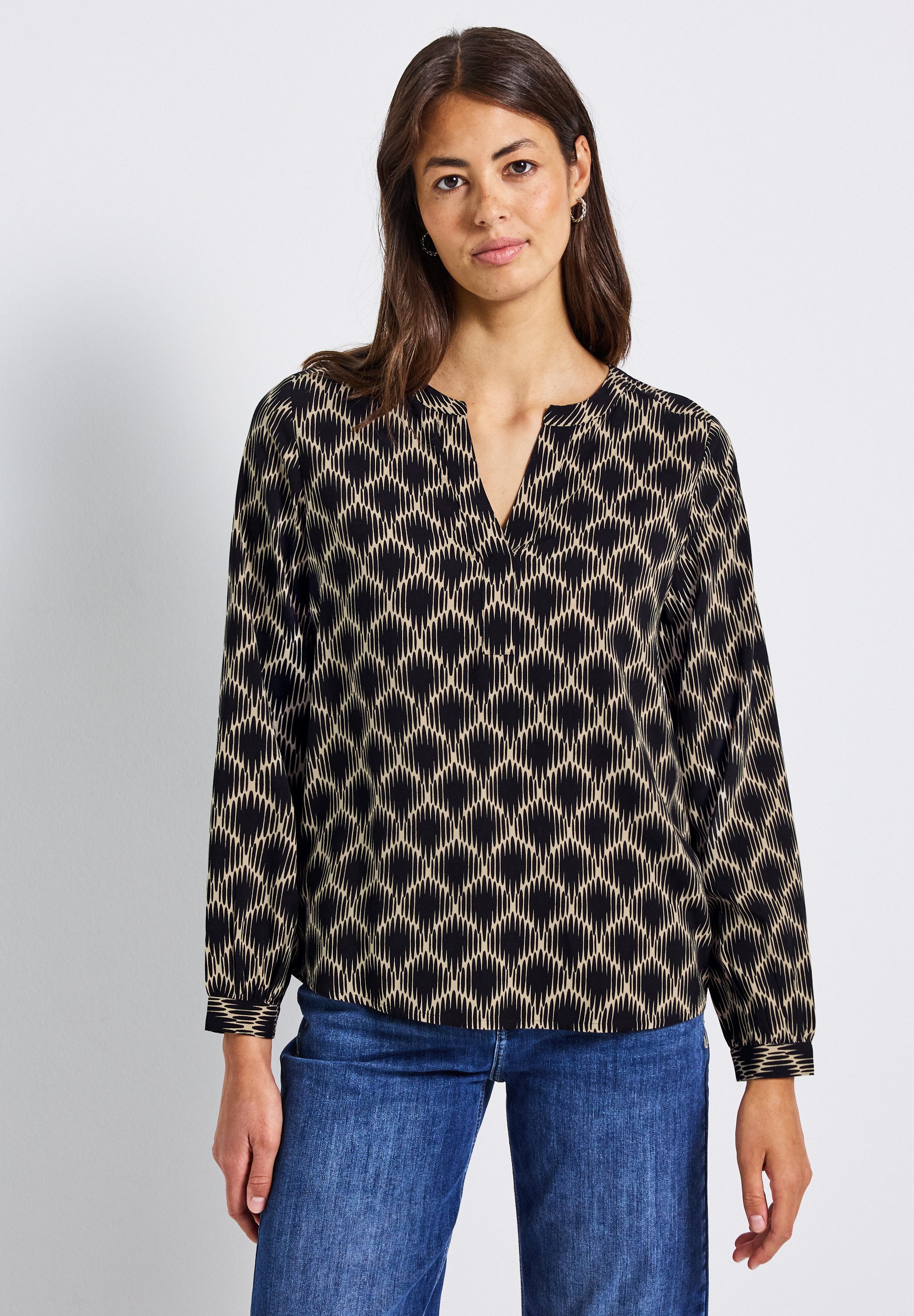 STREET ONE Langarmbluse aus softer Viskose