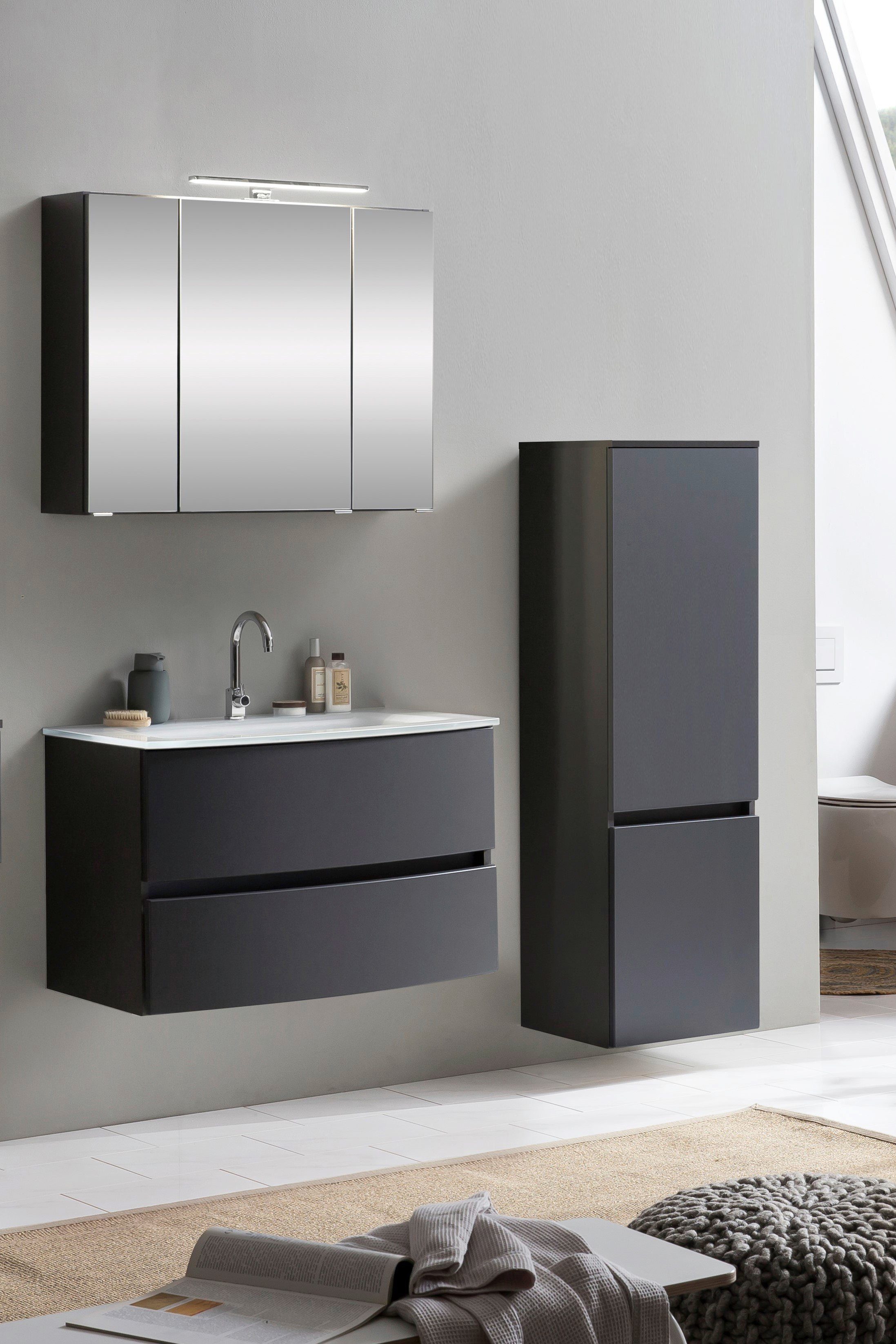 welltime Badezimmer-Set Kaunas, (Set, 3-St), bestehend günstig online kaufen