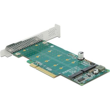 Delock PCI Express x8 Karte zu 2 x intern NVMe M.2 Key M - Bifurcation Mainboard