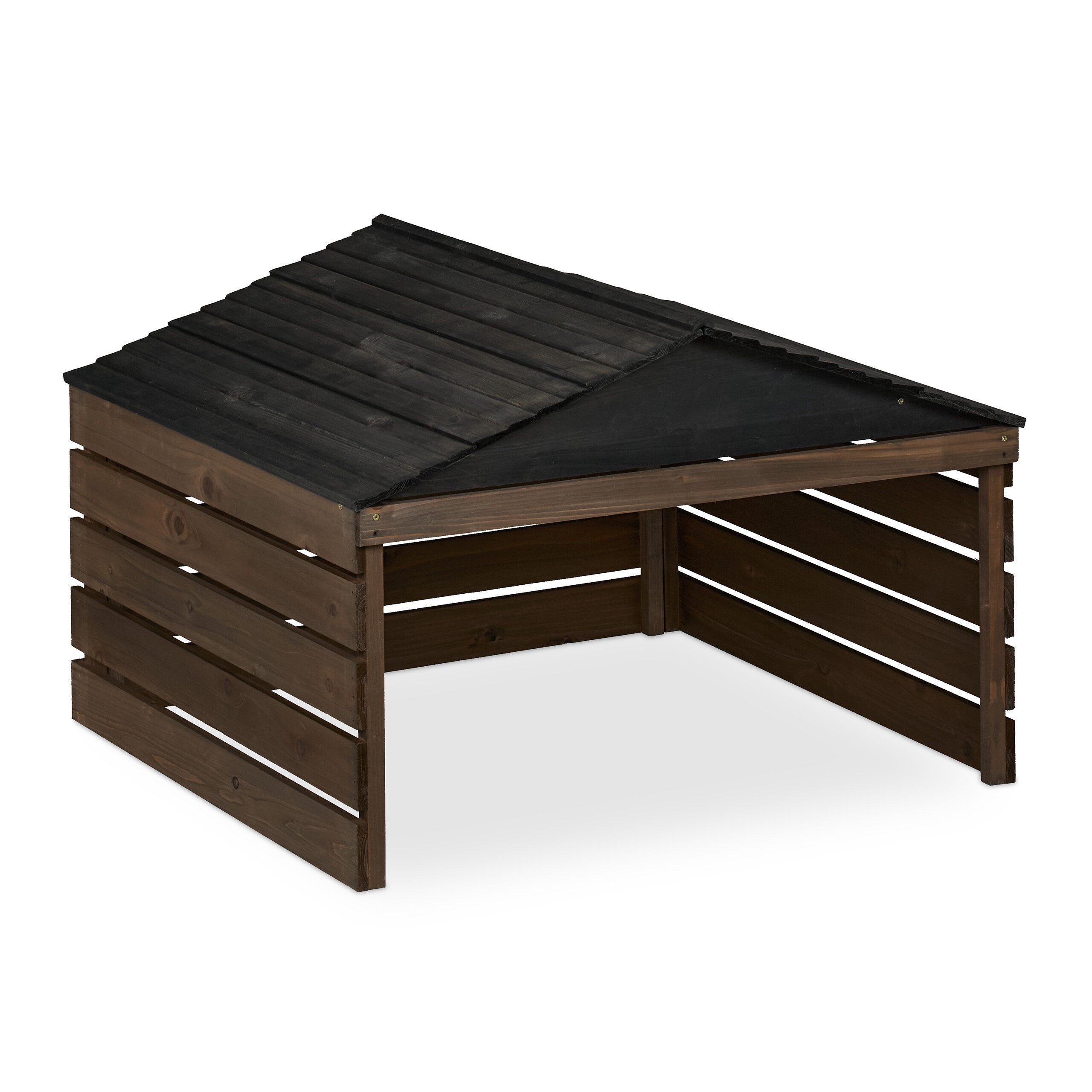 relaxdays Mähroboter-Garage aus Holz, BxTxH: 79x74x52.5 günstig online kaufen