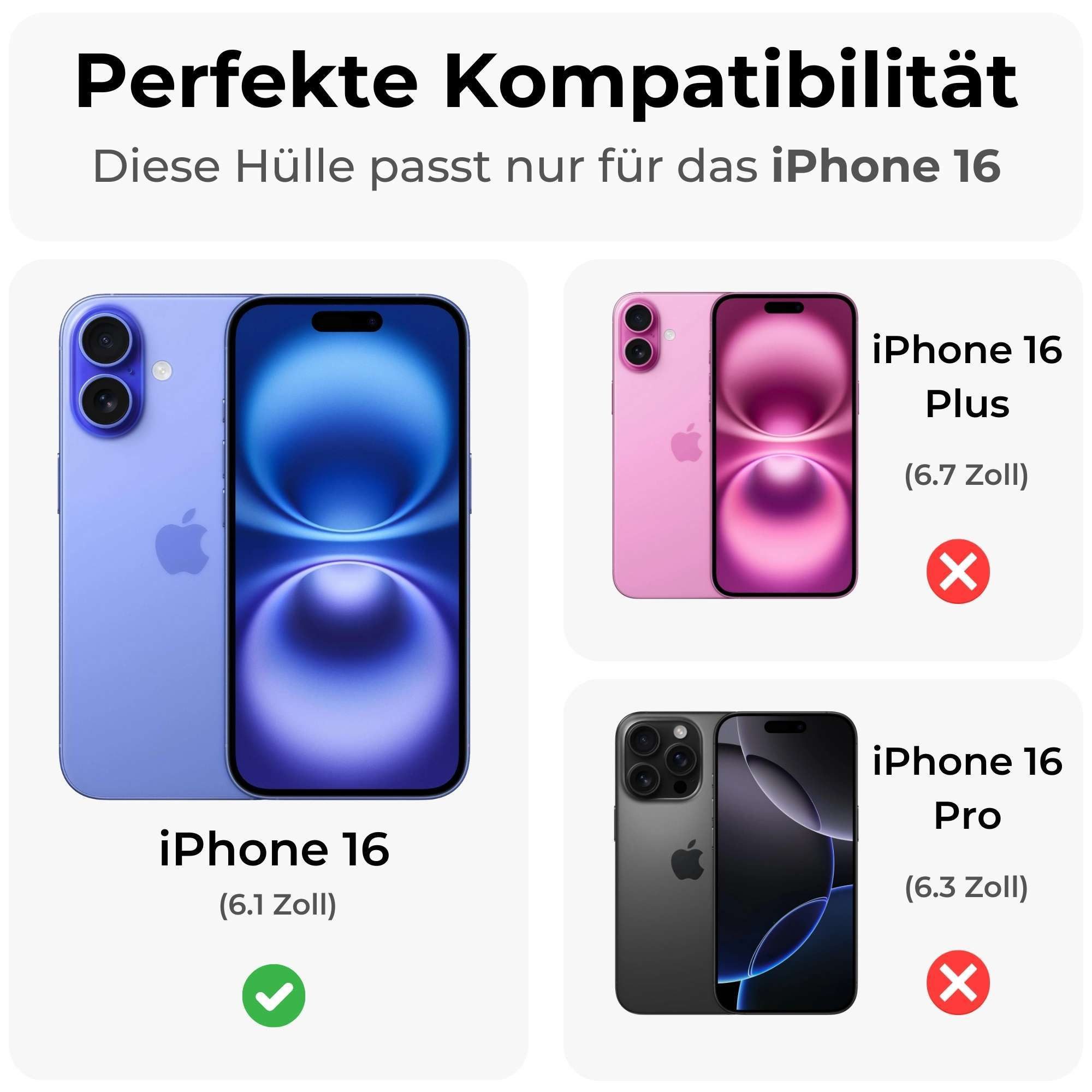 betterfon Handyhülle für Apple iPhone Schutzhülle Case, Magnetisches Laden, mattes Design, kratzfest & stoßfest verarbeitet