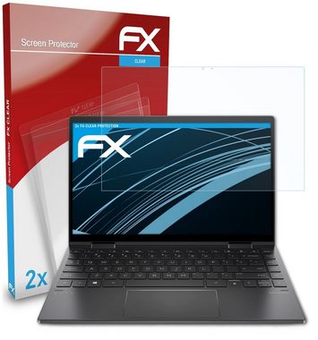 atFoliX Schutzfolie Displayschutz für HP Envy x360 13-ay1776ng, (2 Folien), Ultraklar und hartbeschichtet
